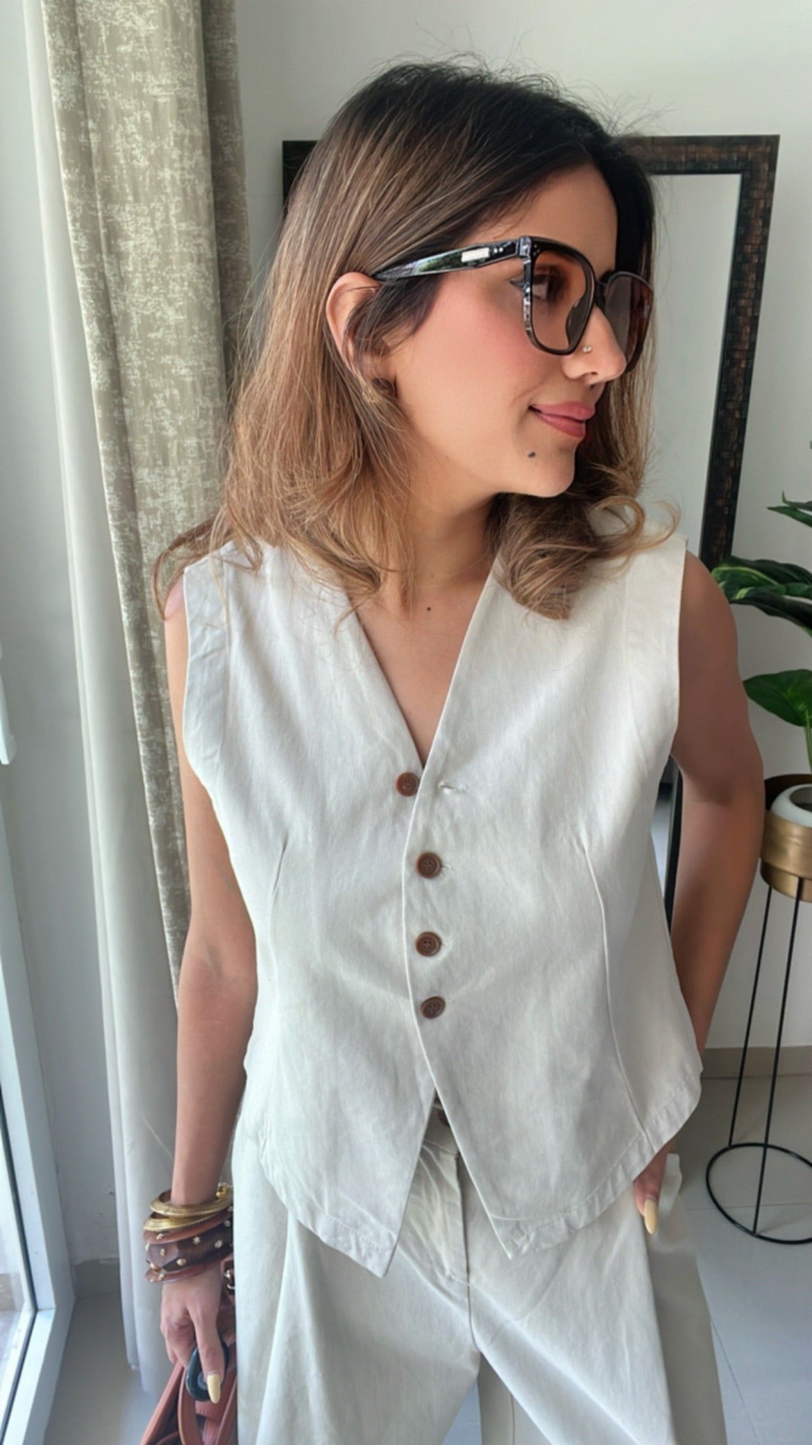 Soft Waistcoat with Baggy Pants co-ord