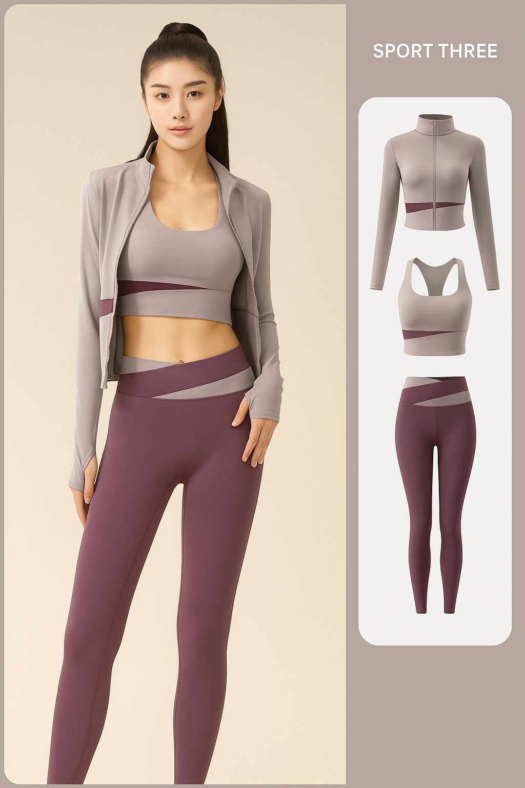 Monotone 3 piece Workout Set