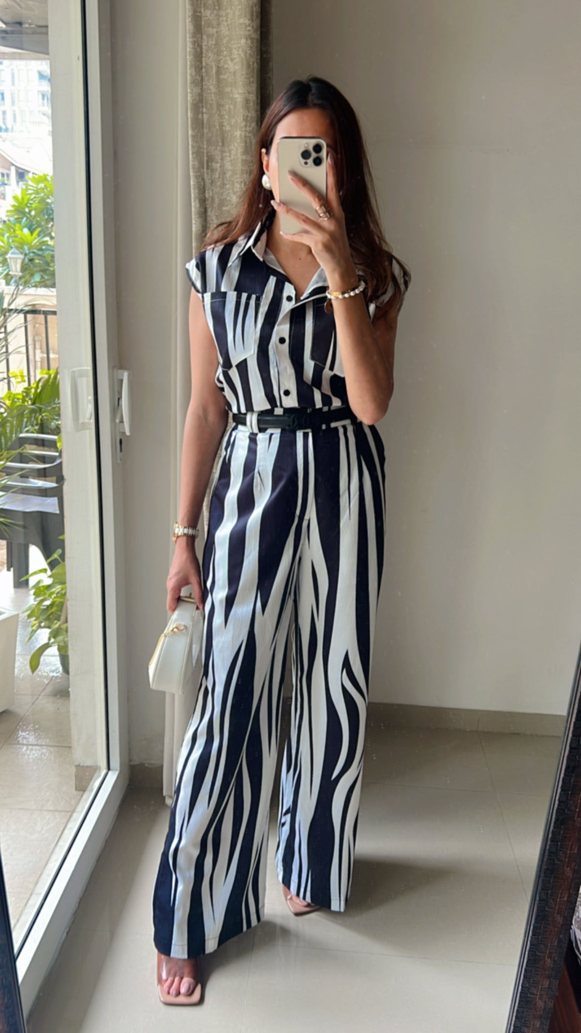 Printed Flaired Pants Co-ord