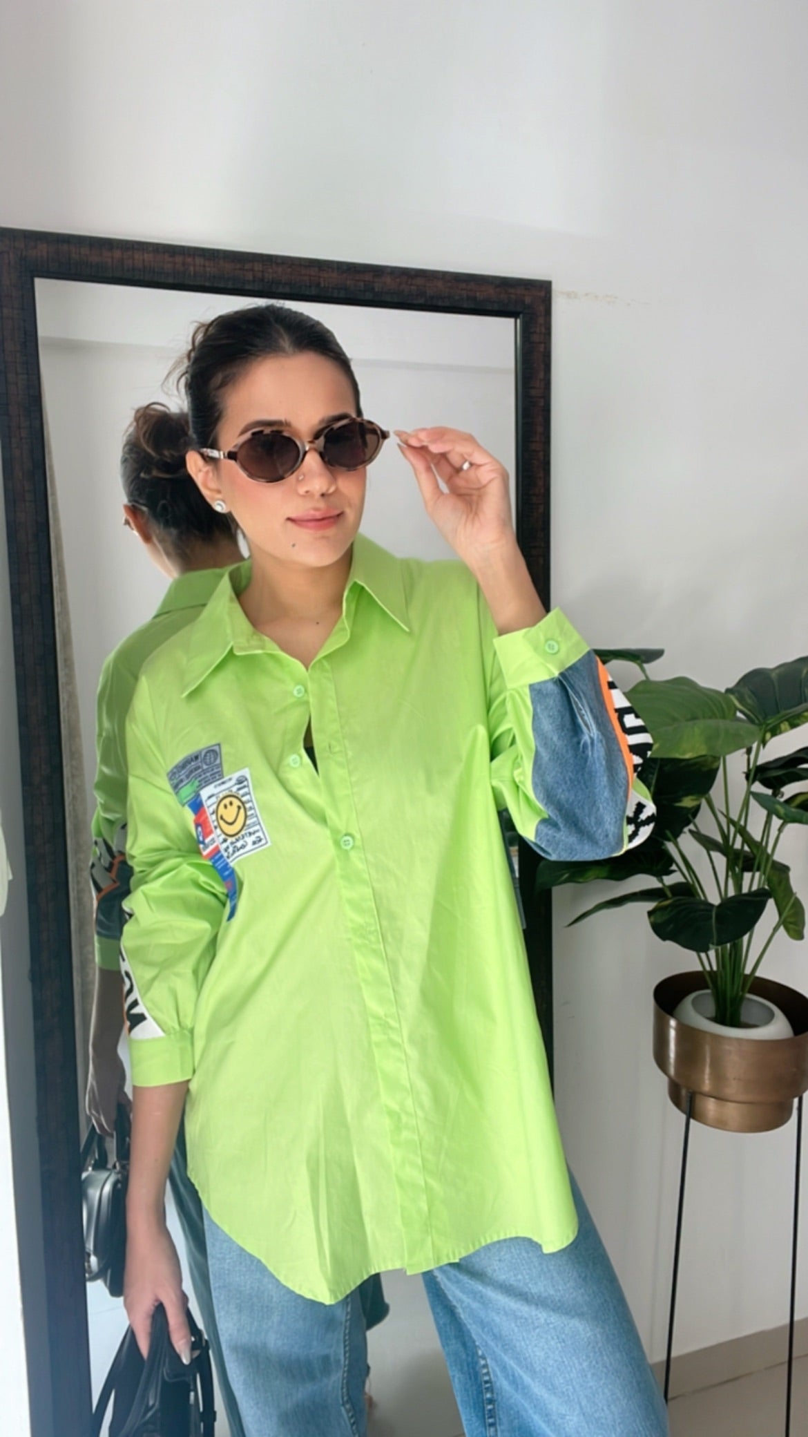 Colorpop Denim Poplin Shirt