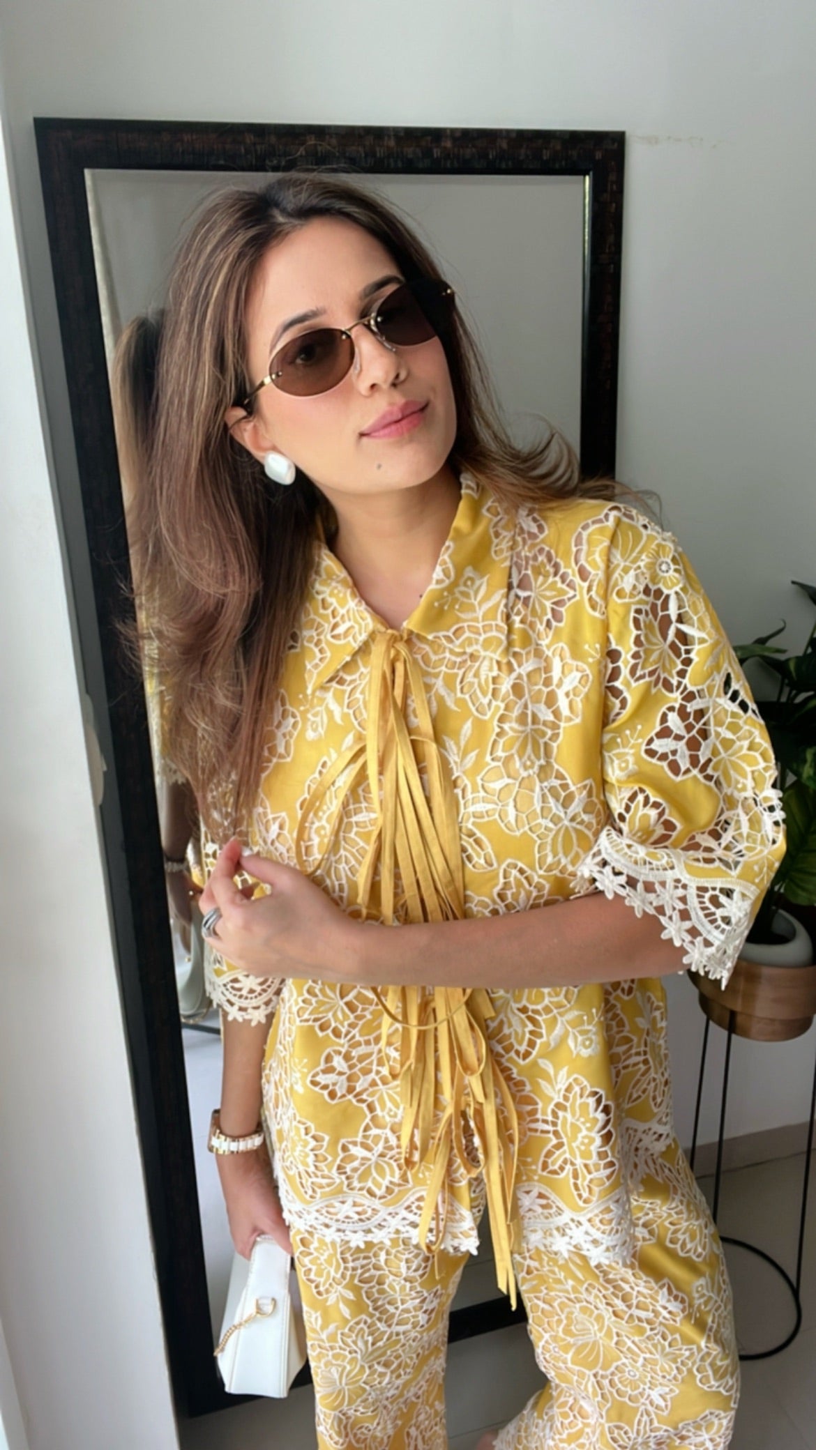 Sunshine Yellow Tie knot Co-ord