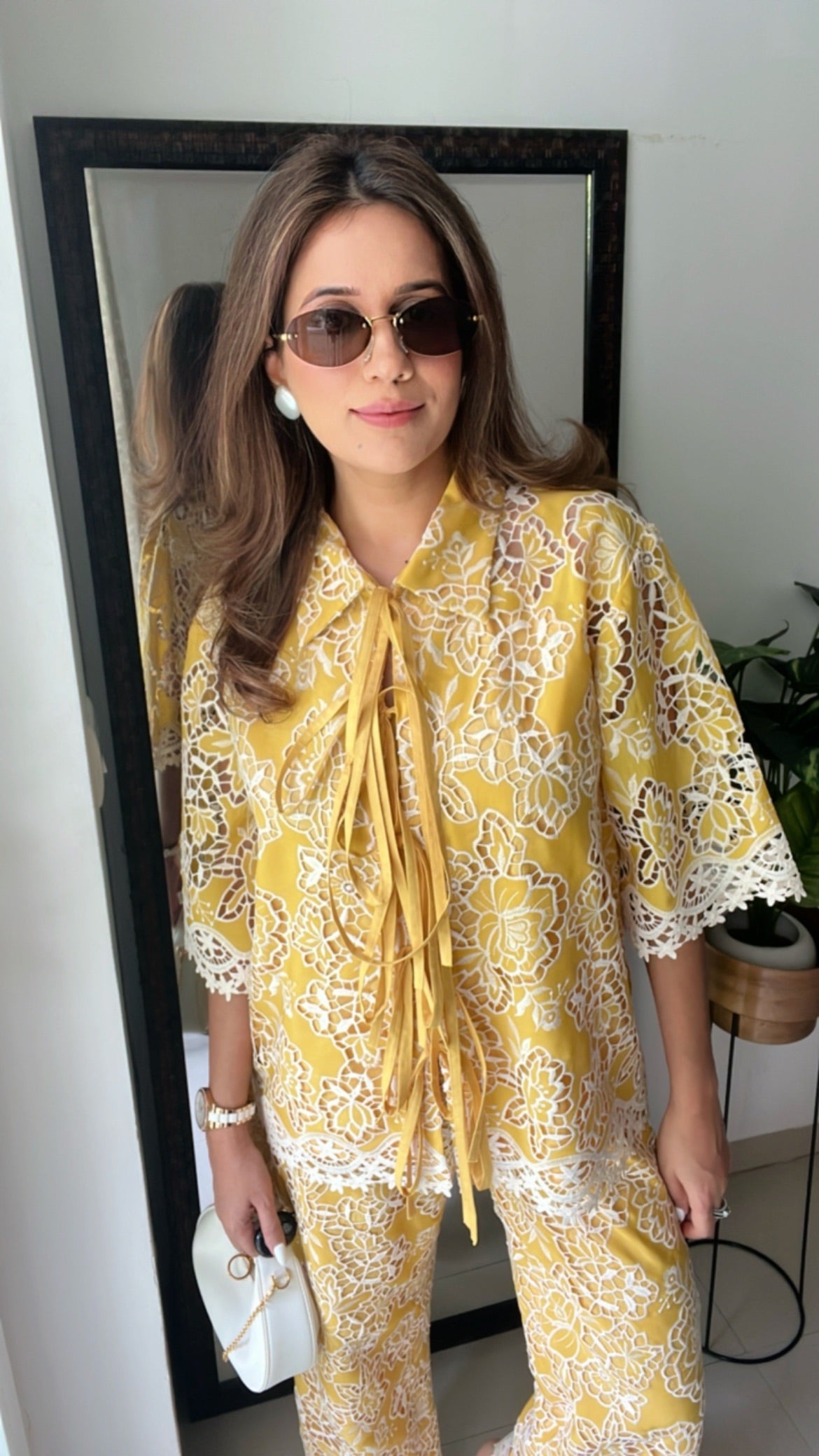Sunshine Yellow Tie knot Co-ord