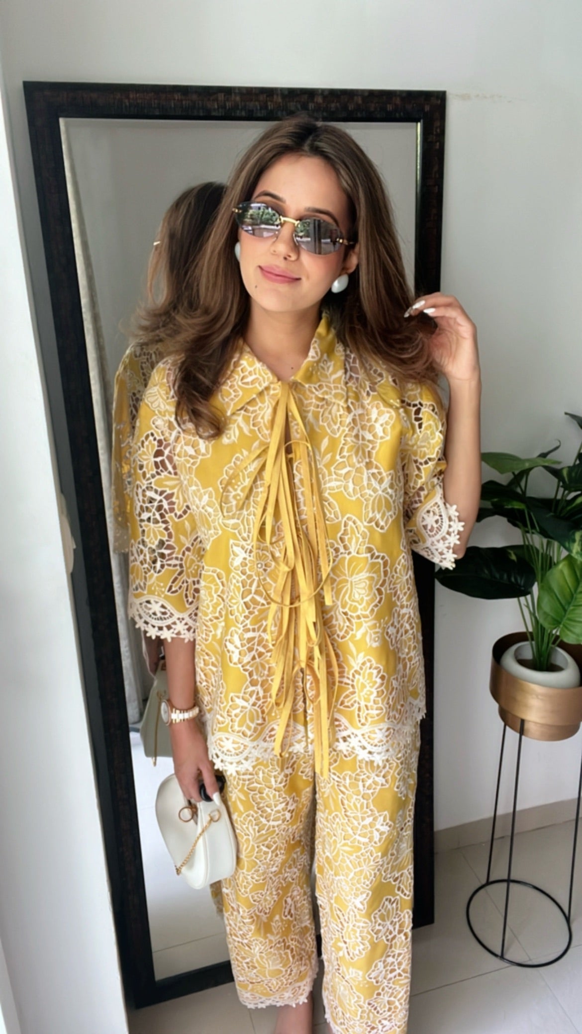 Sunshine Yellow Tie knot Co-ord
