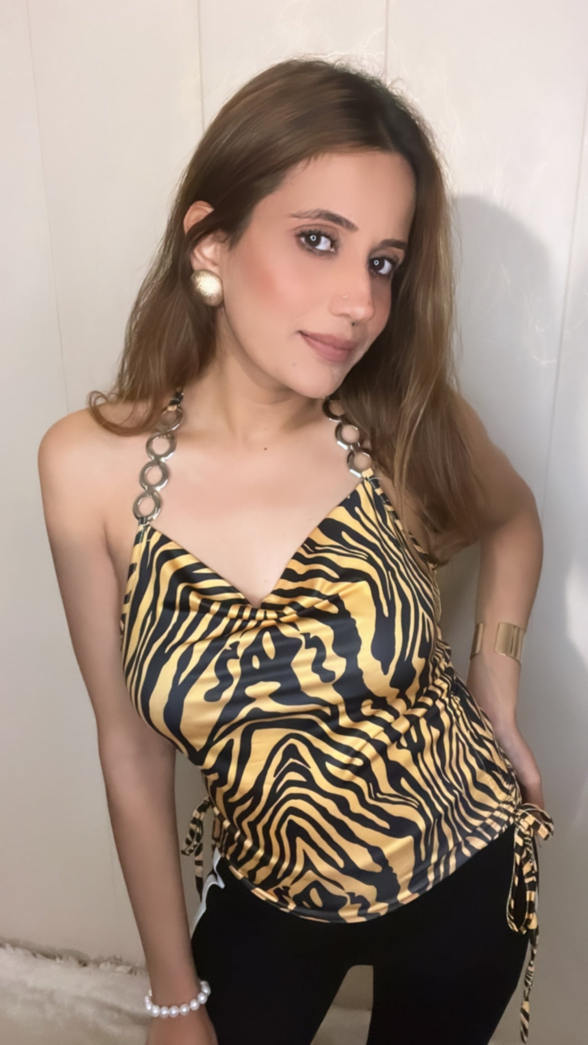 Ring Halter Neck Top