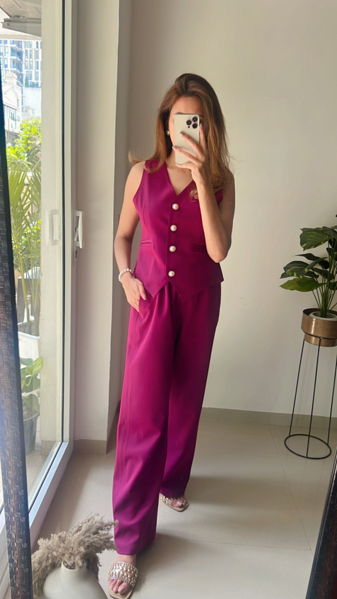 Monotone Waiscoat Co-ord