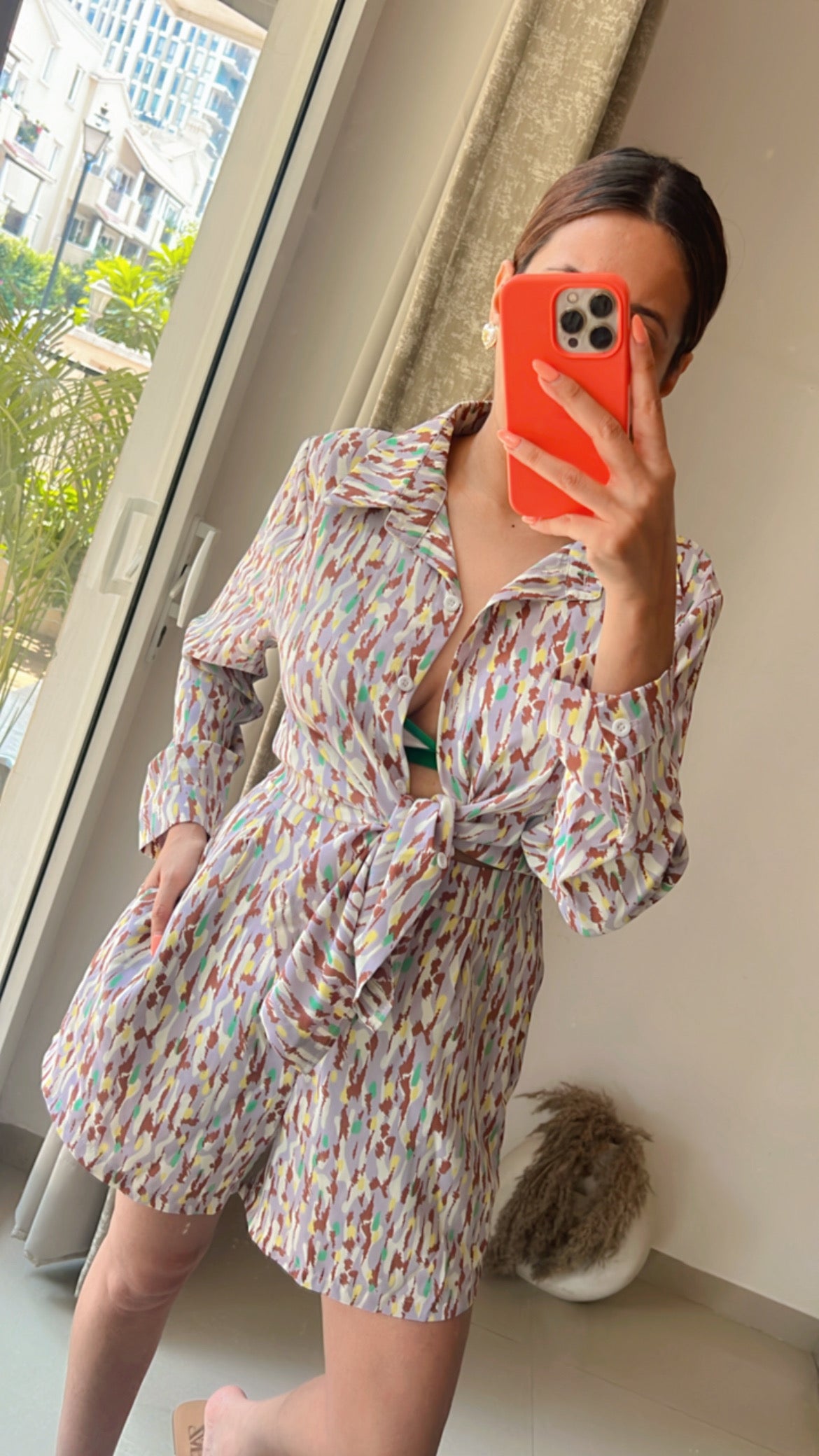 Marble Lavender Shorts Co-ord