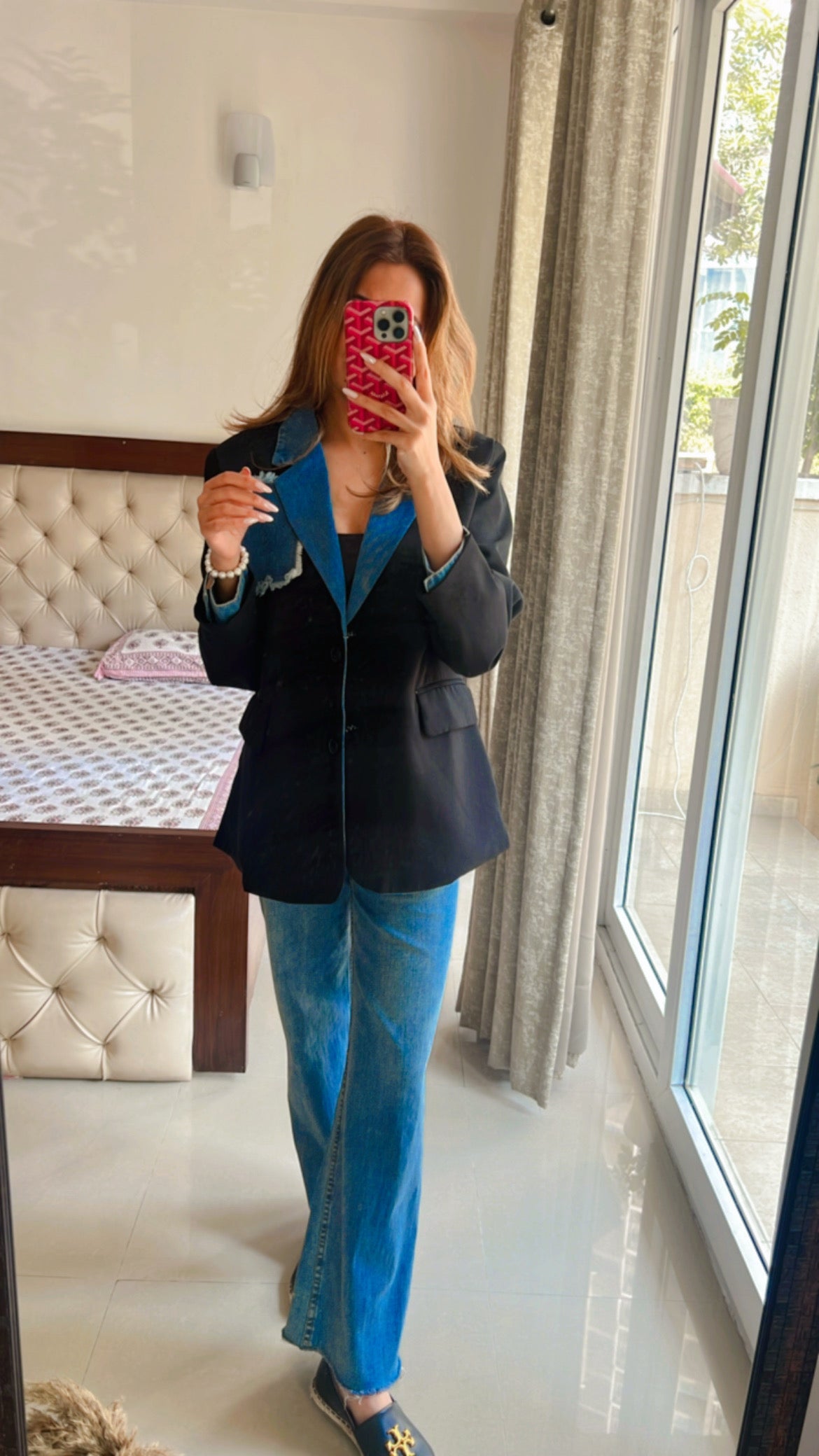 Denim Pocket Box Fall Coat