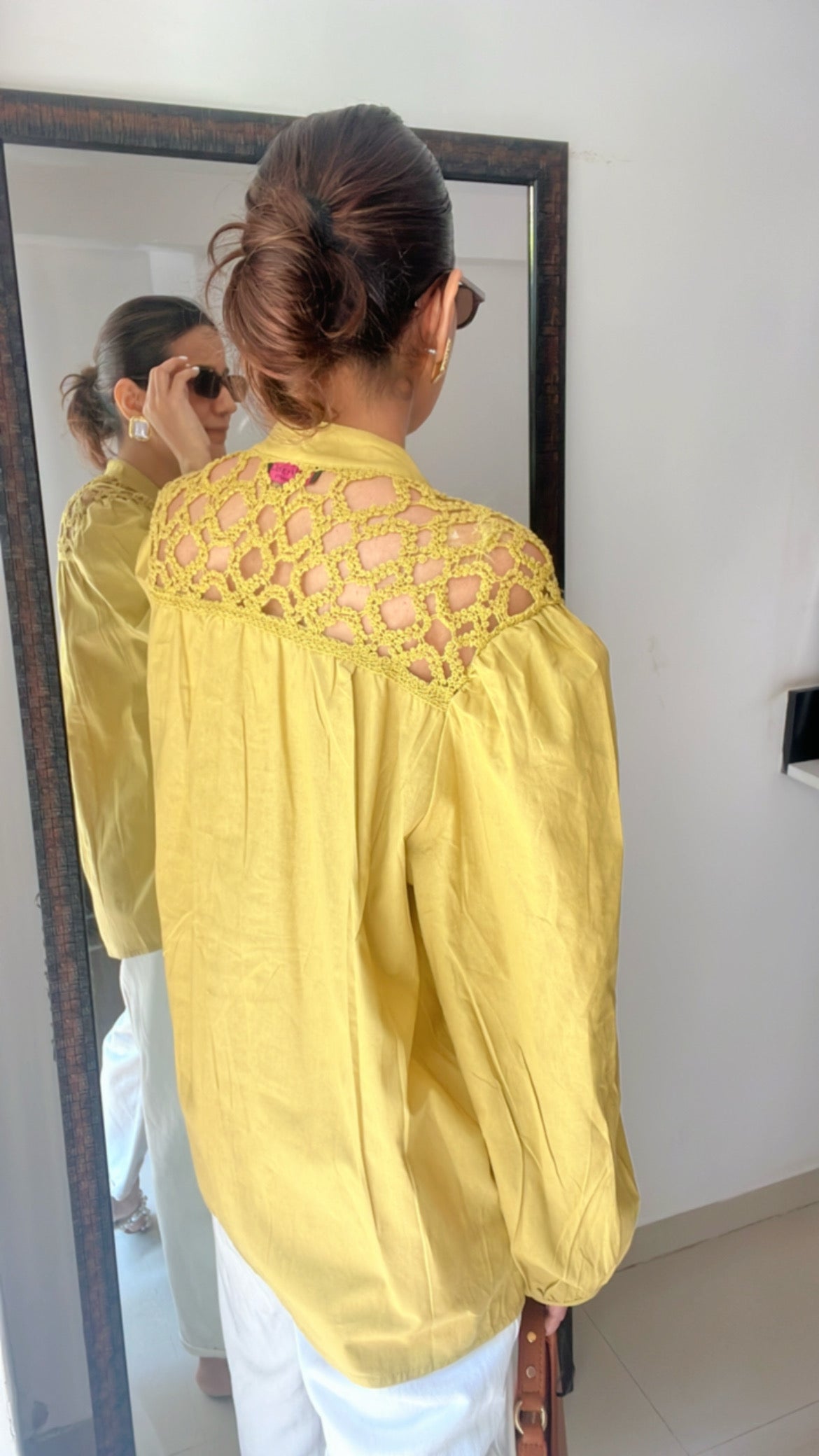 Cut work Lace Poplin Top