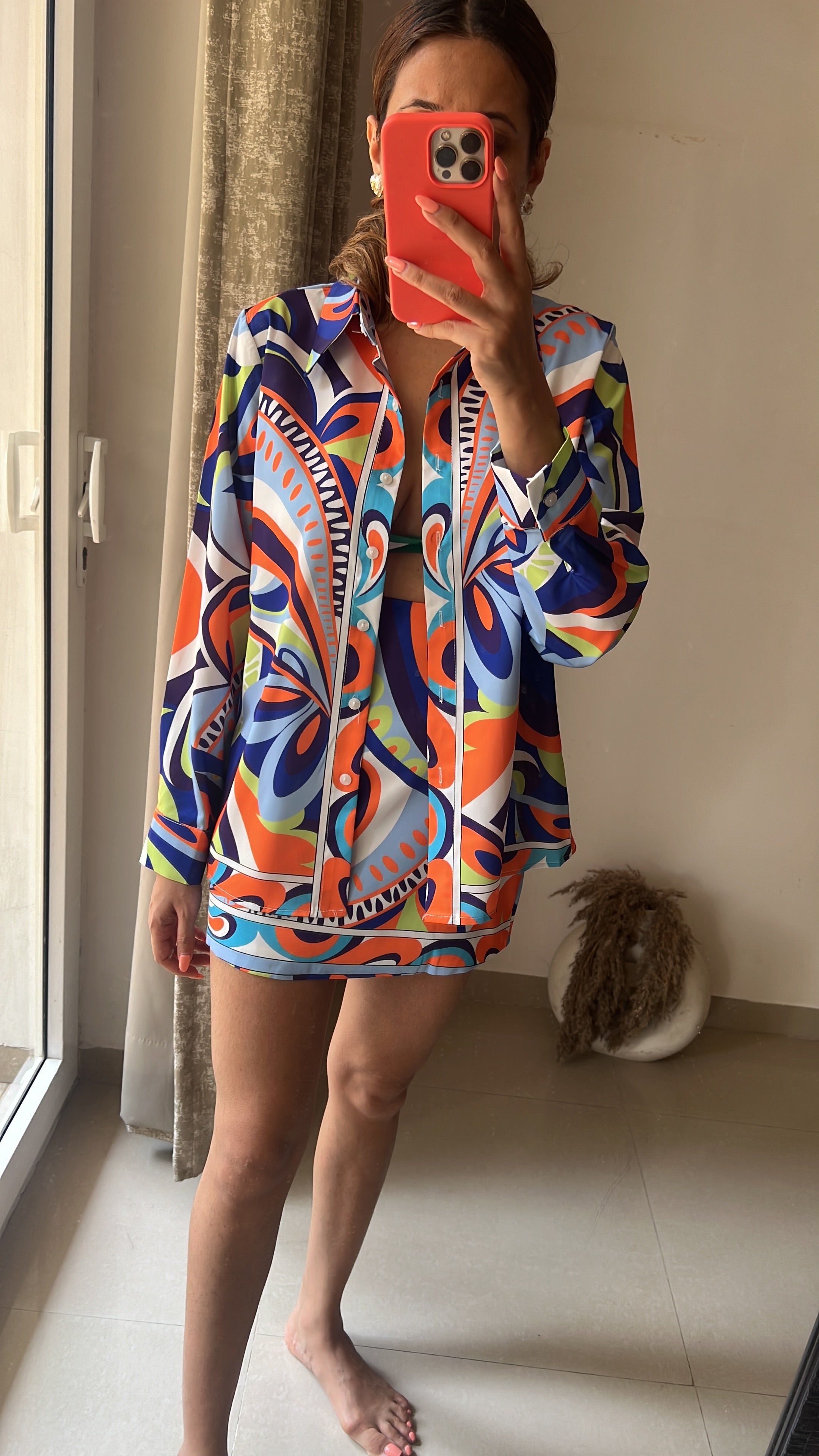 Abstract Colorblock Co-ord