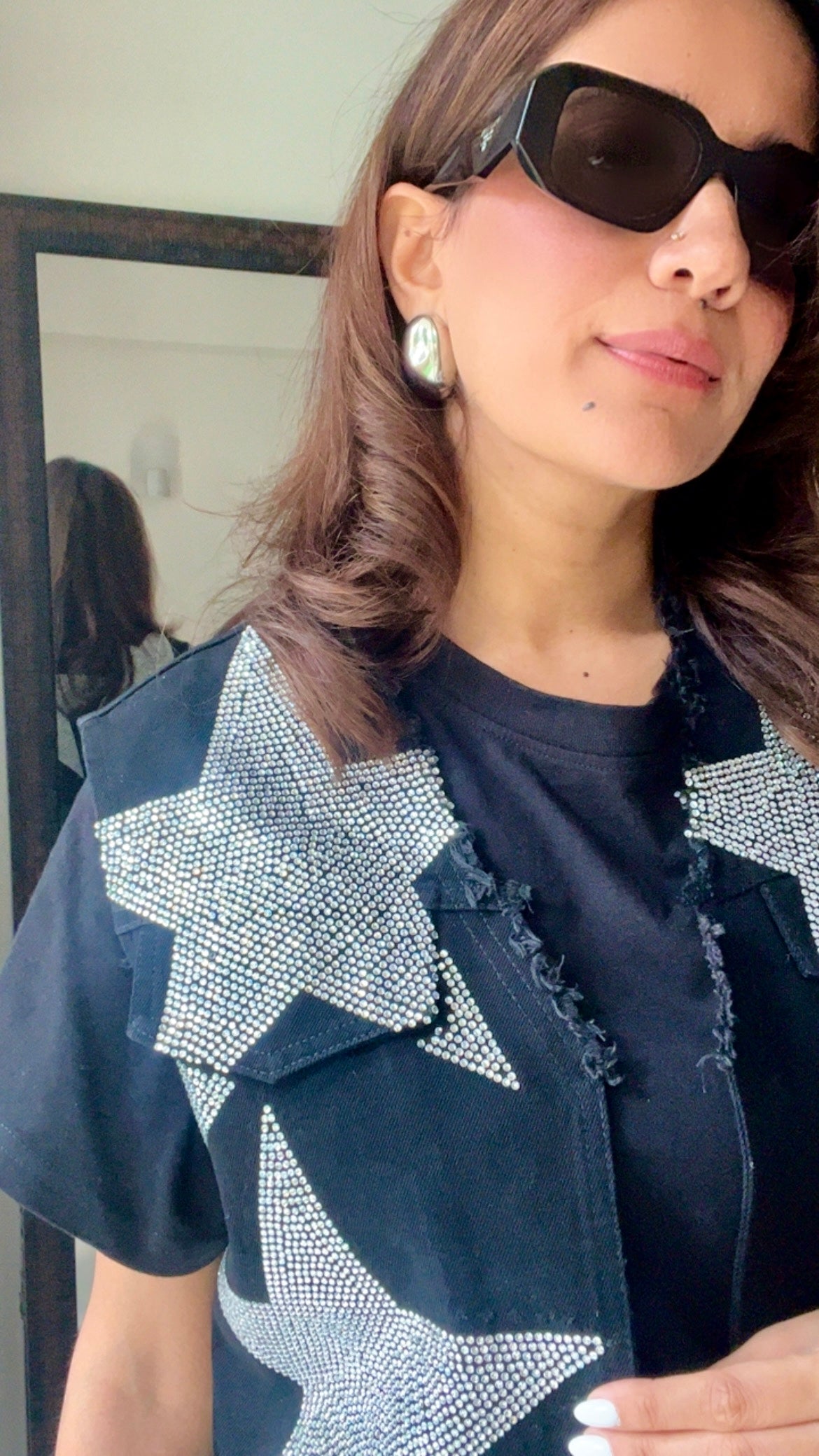 Swarovski Star Denim Fall Vest