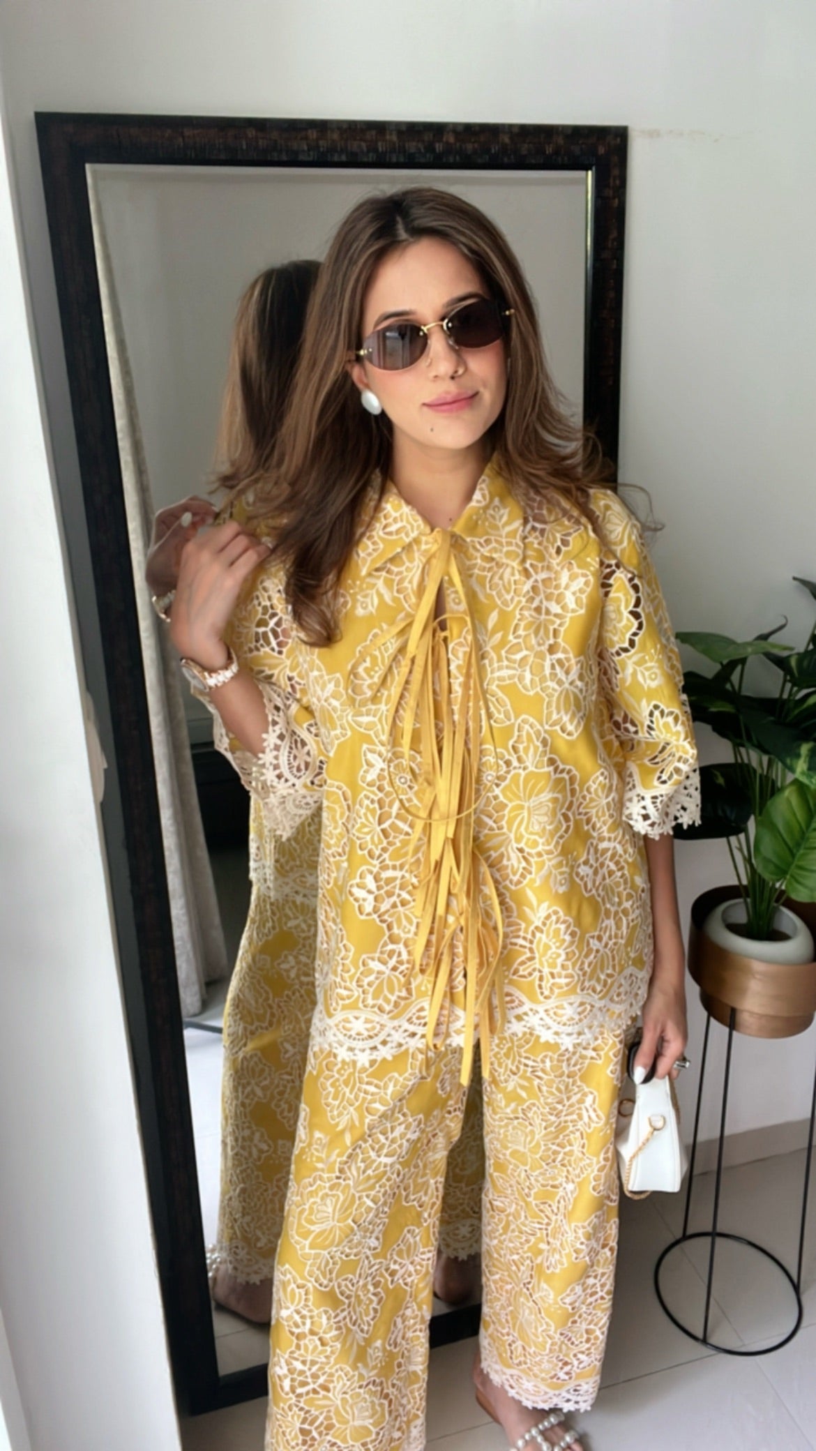 Sunshine Yellow Tie knot Co-ord