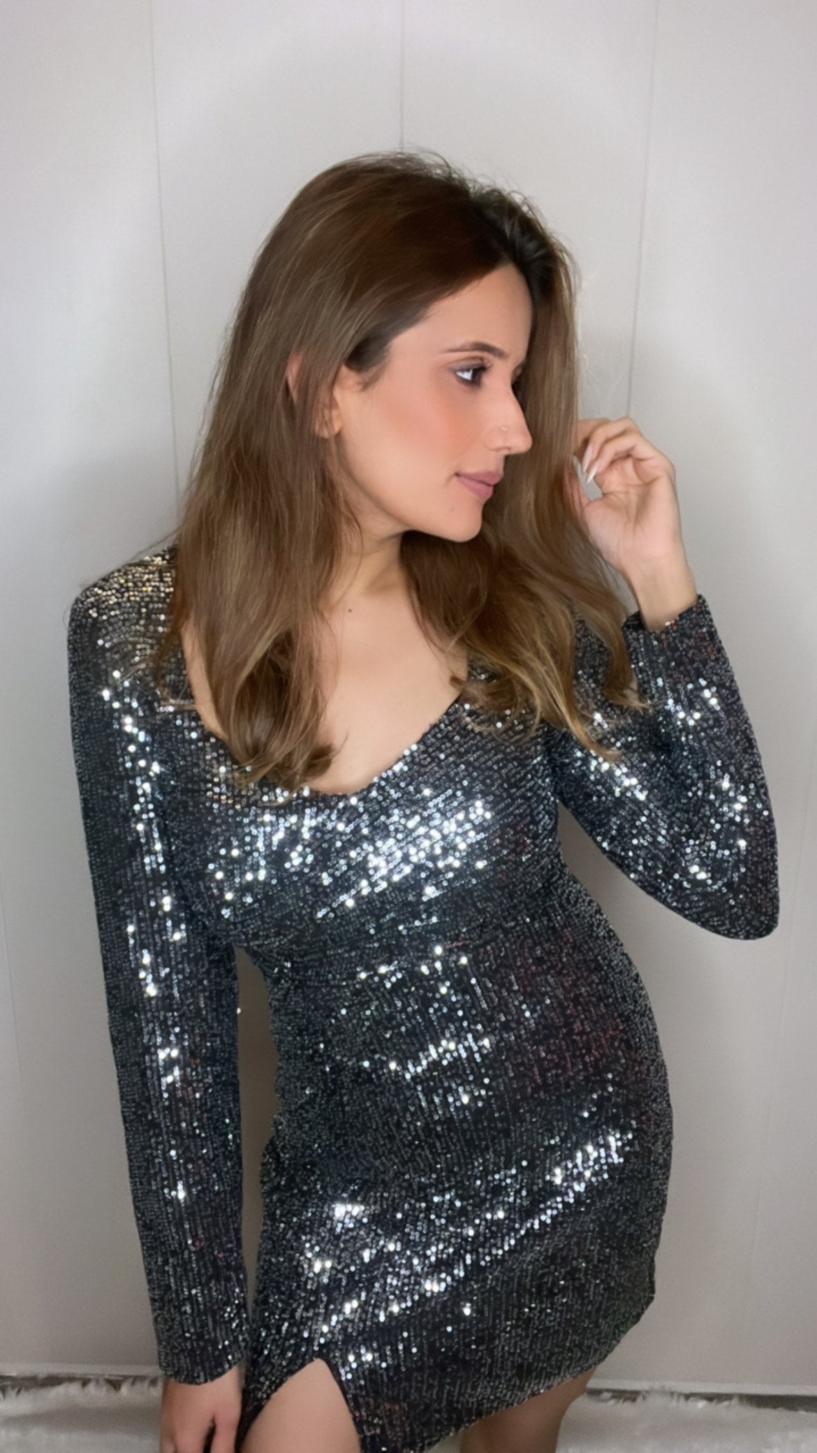 Sequin Millet Dress