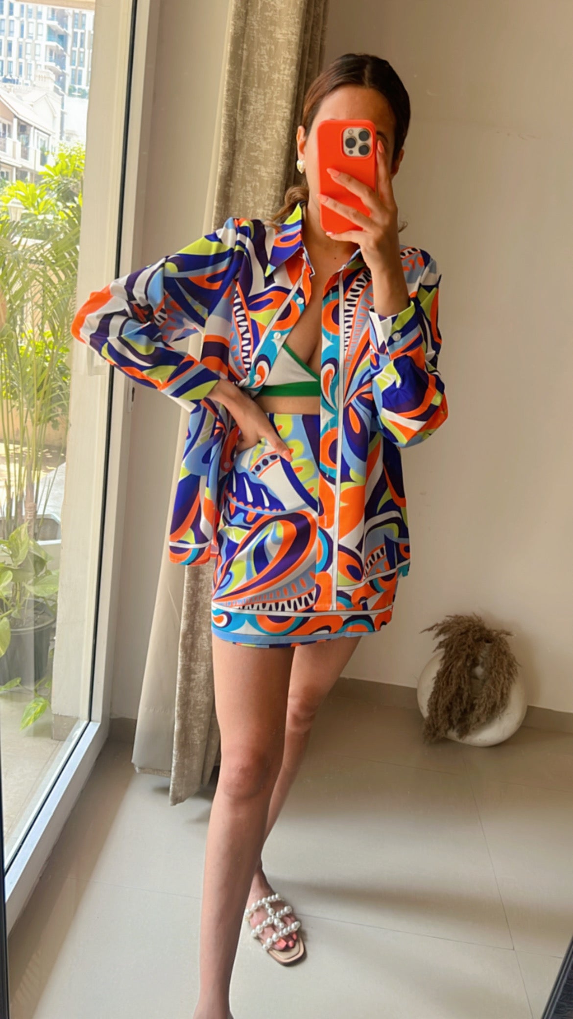 Abstract Colorblock Co-ord