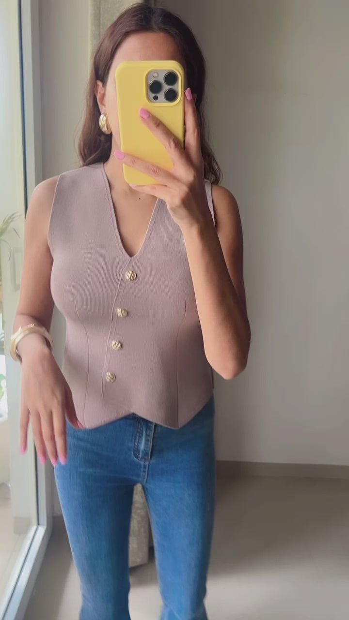 Summer Knit Vest Top