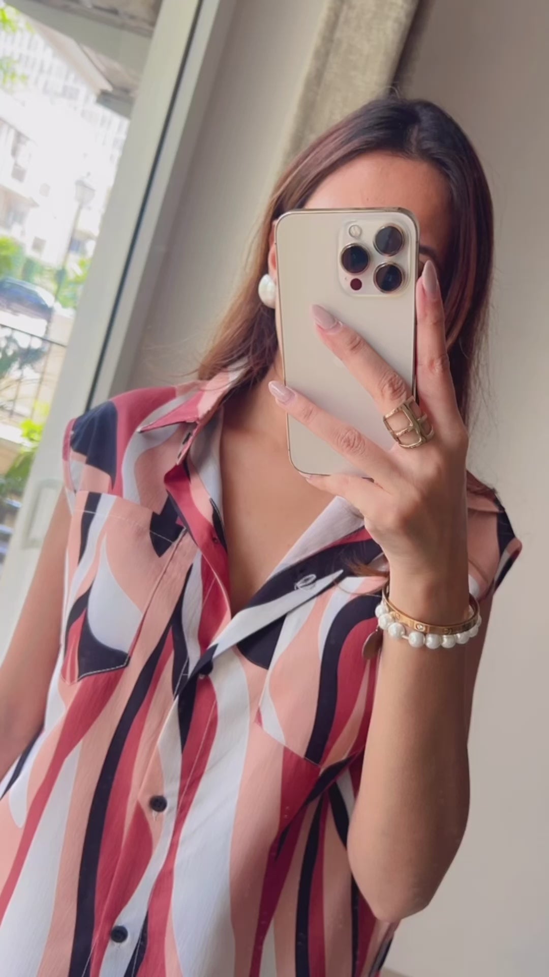 Printed Flaired Pants Co-ord