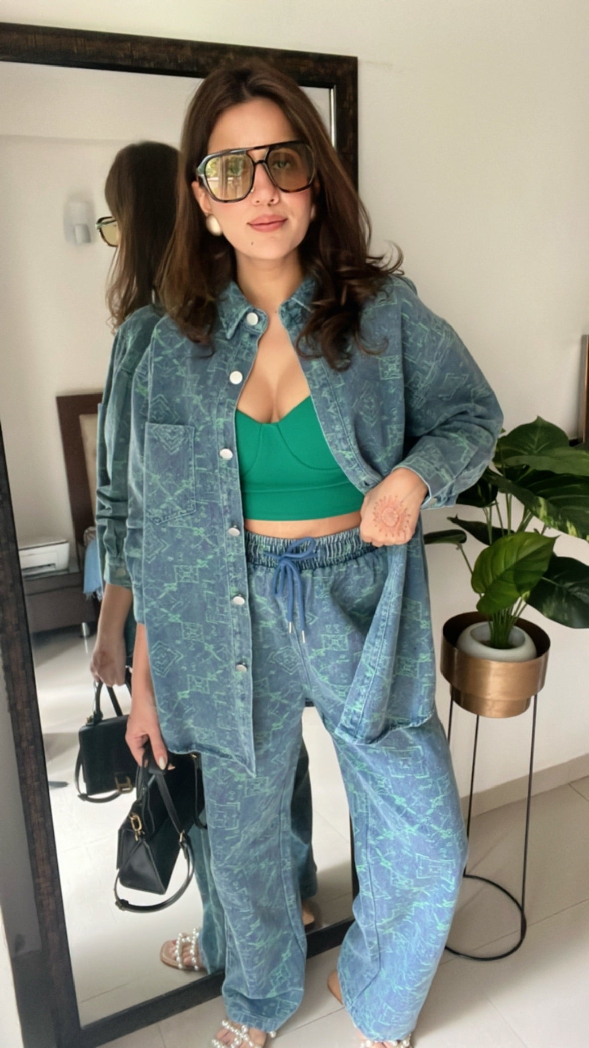 Denim Rustic Shirt and Relaxed Fit Co-ord