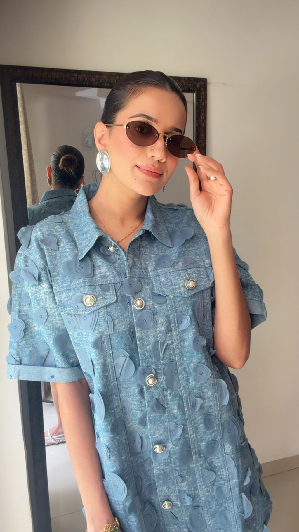 Cloud Wash Denim Dress