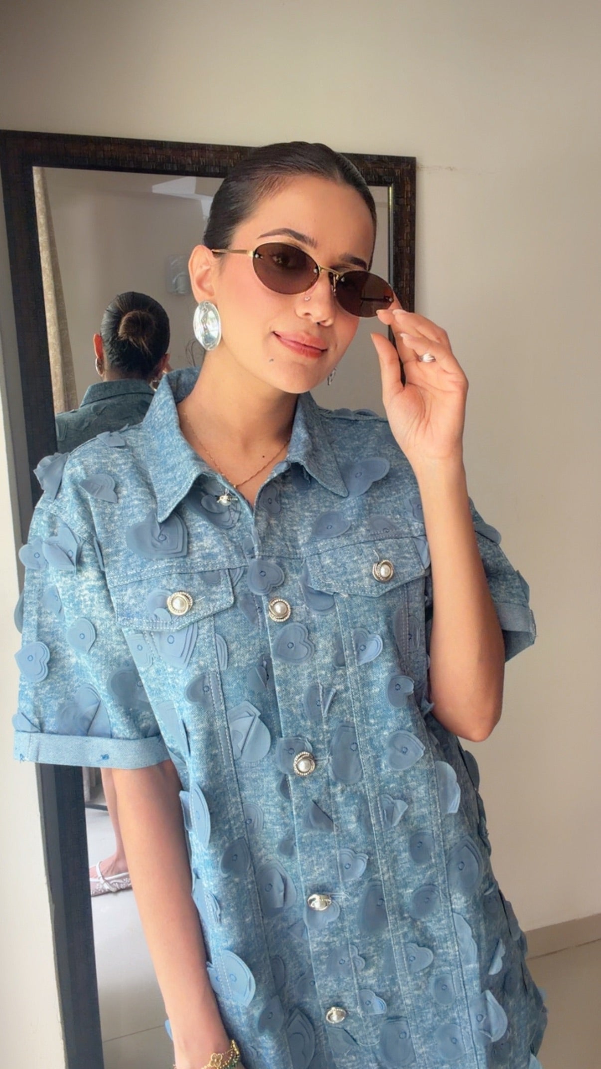 Cloud Wash Denim Dress