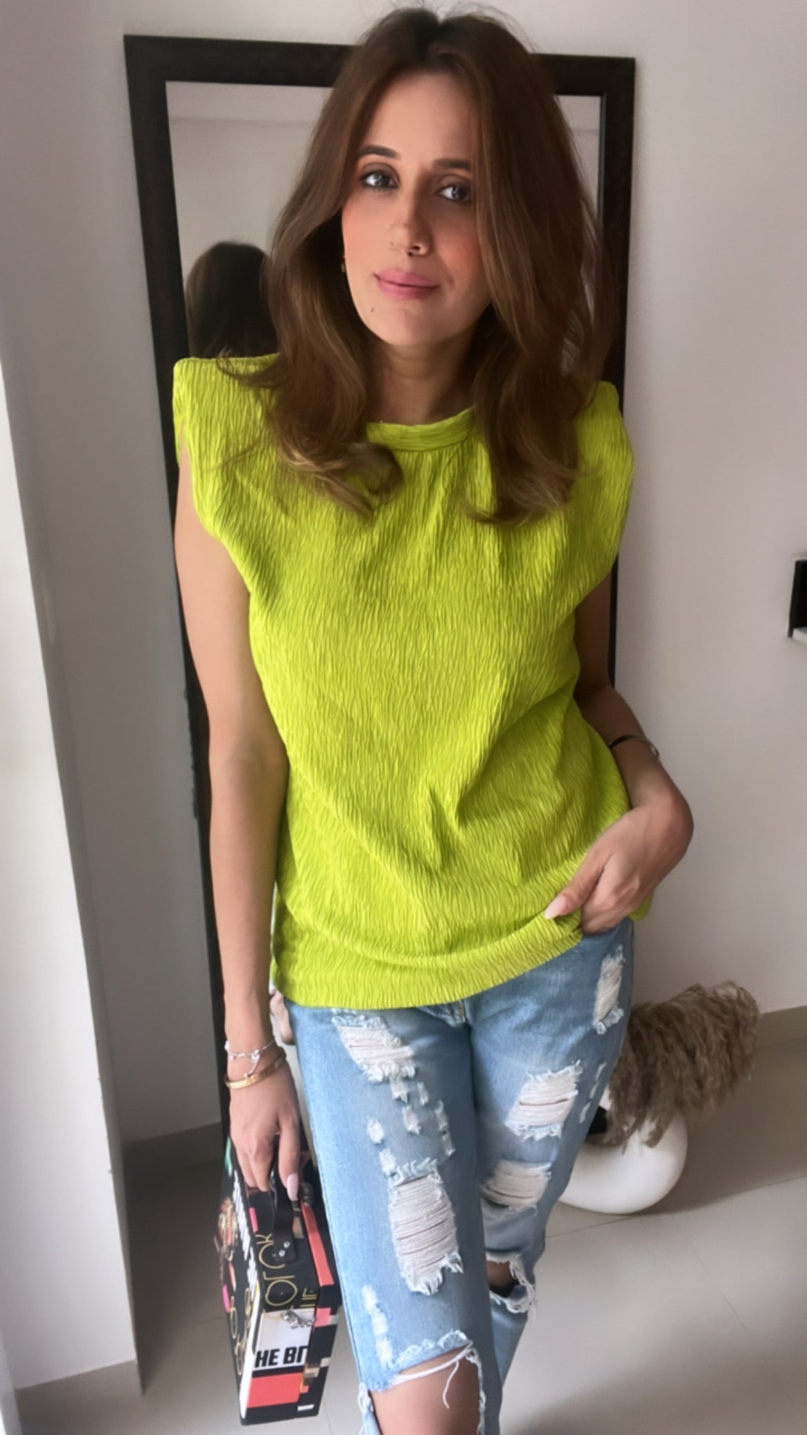 Shoulder Padded Top