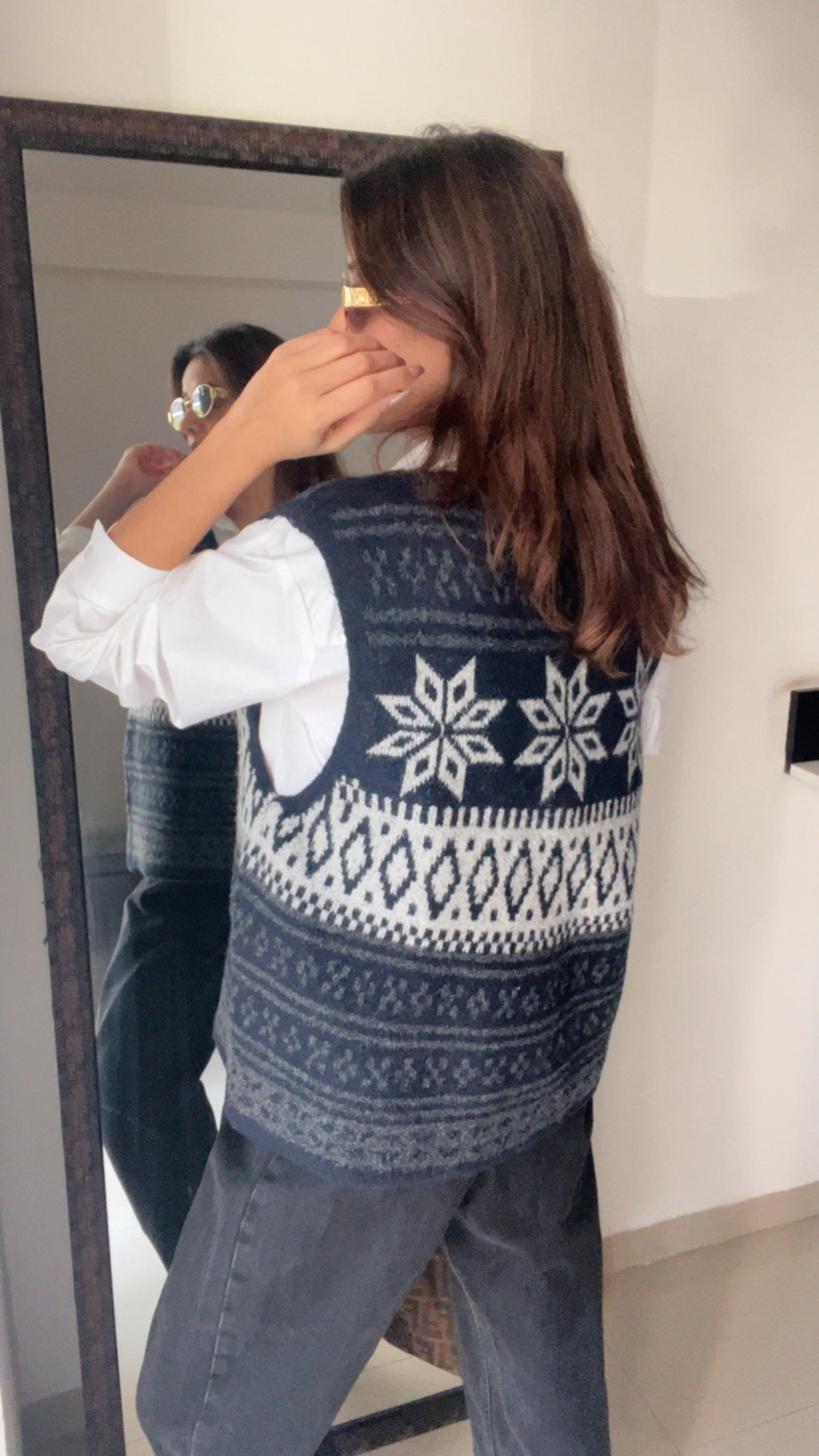 Buttoned Knit Fall Vest