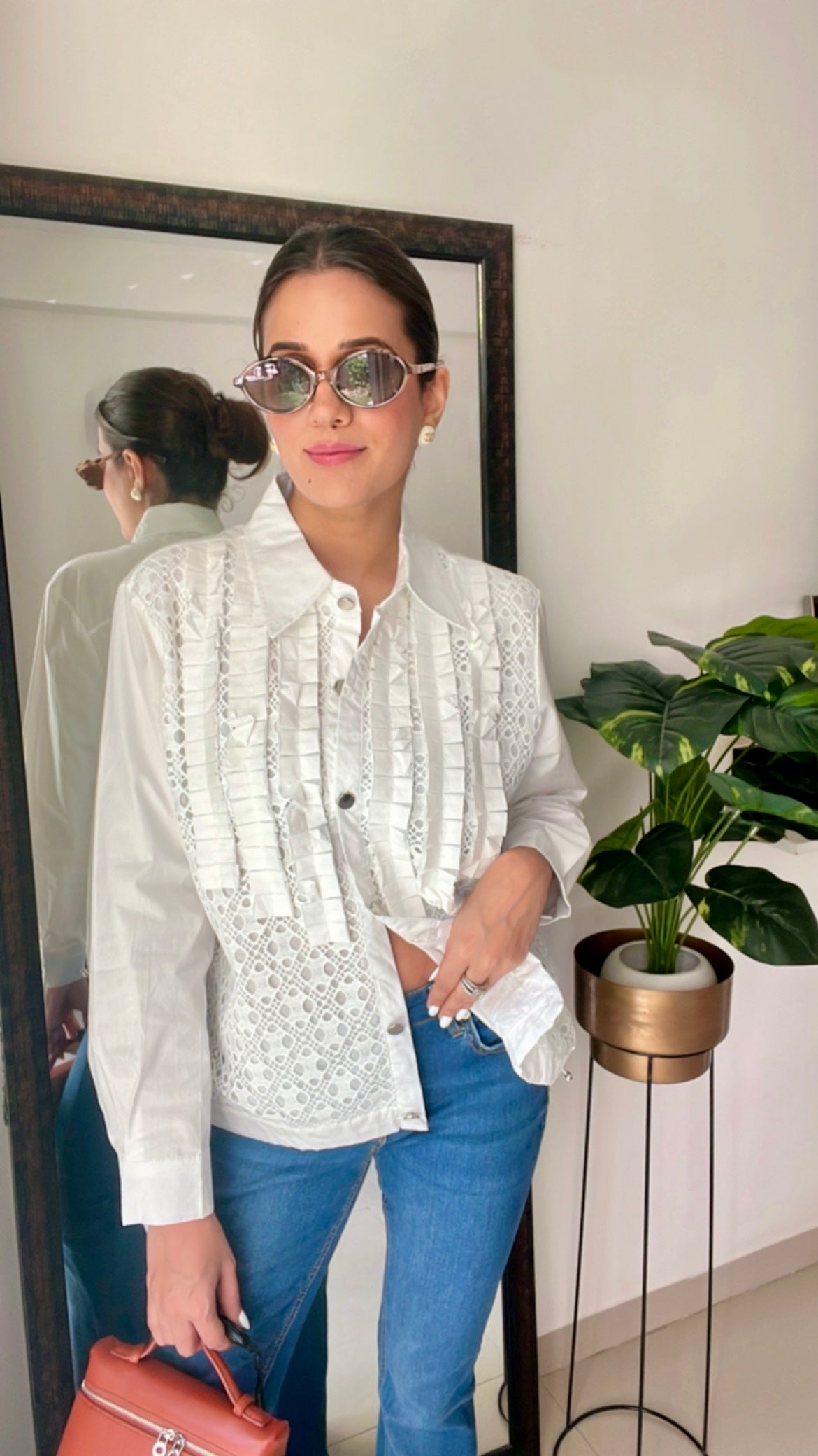 Poplin Drawstring Shirt