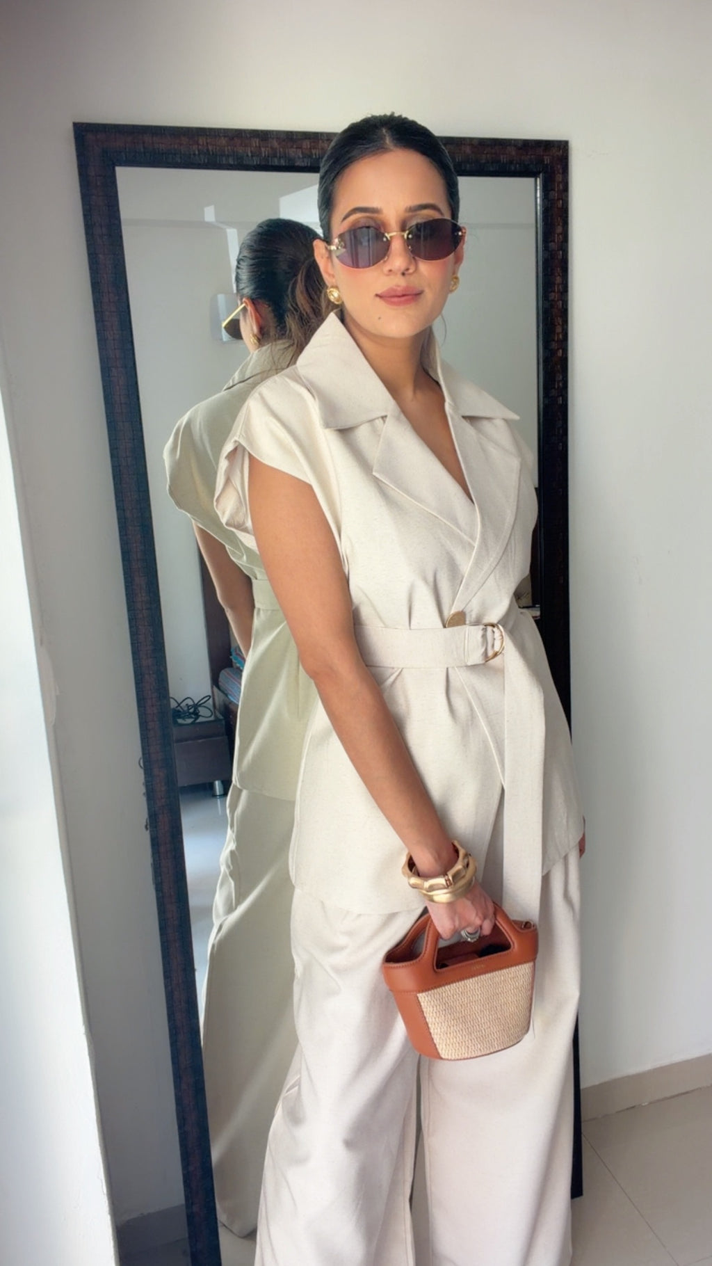 Elevated Luxe Belted Ensemble Co-ord Set