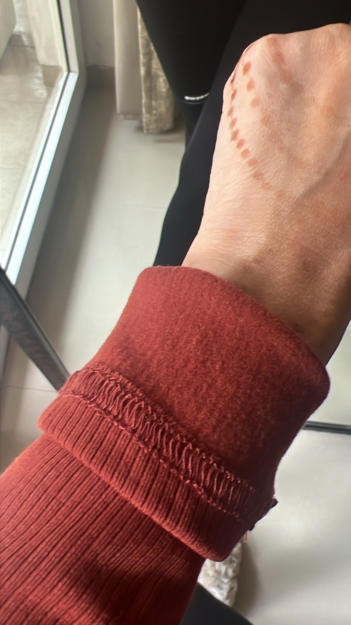 Ribbed Polo Neck Fleece Inner Fall Jumper