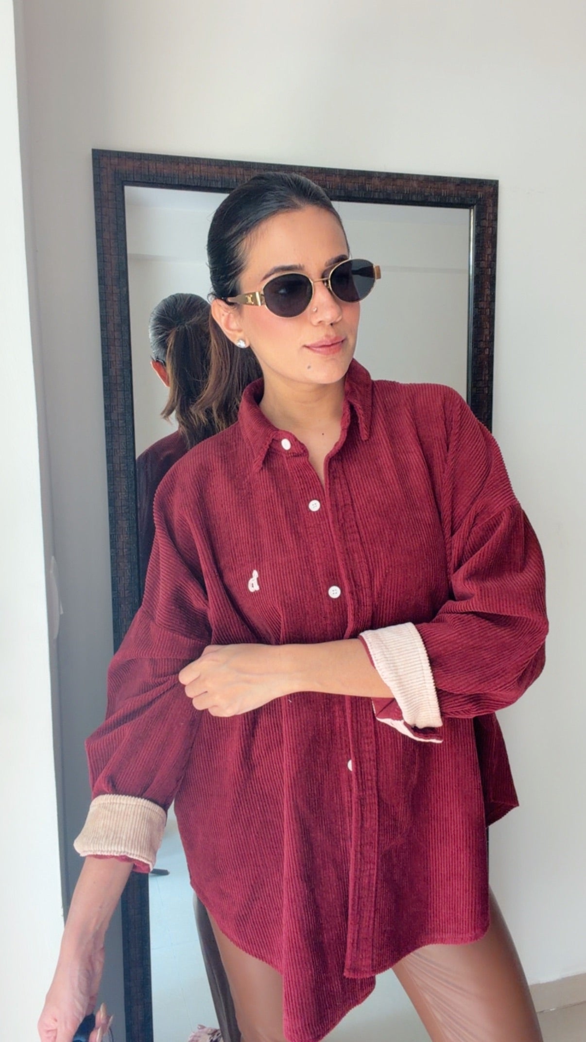 Corduroy Reversible Cuff Fall Shirt