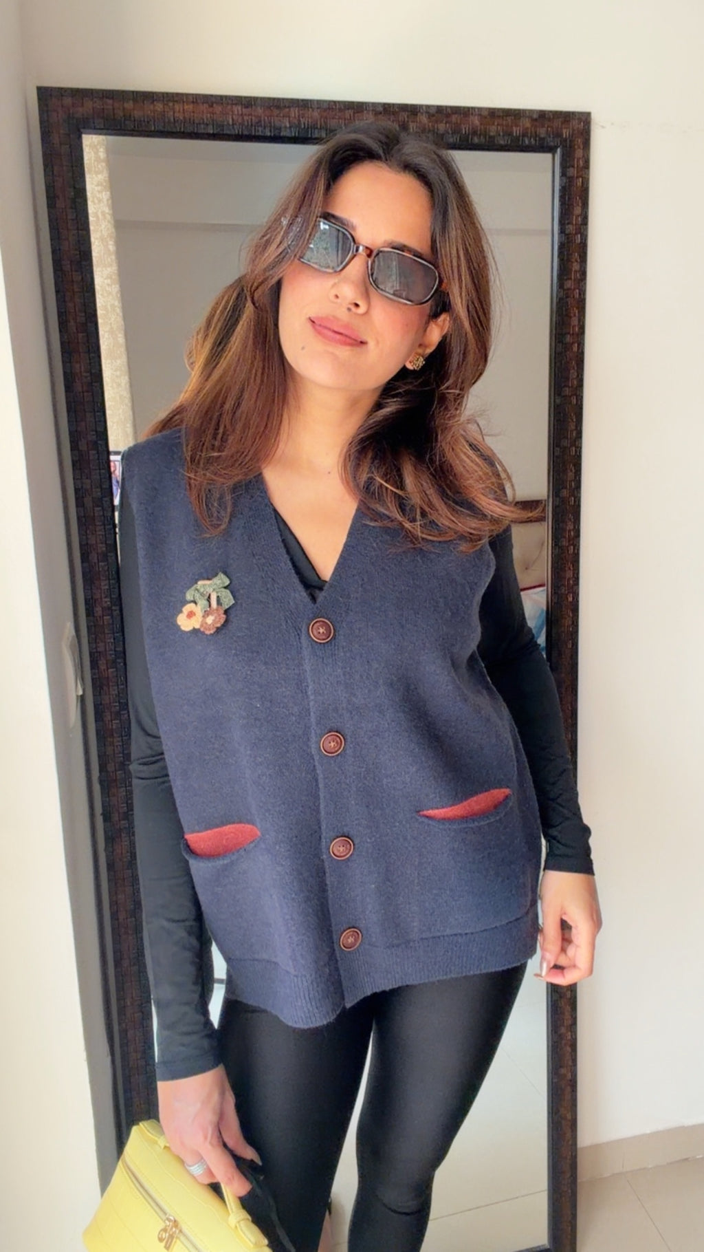 Dual Colored Fall Knit Vest