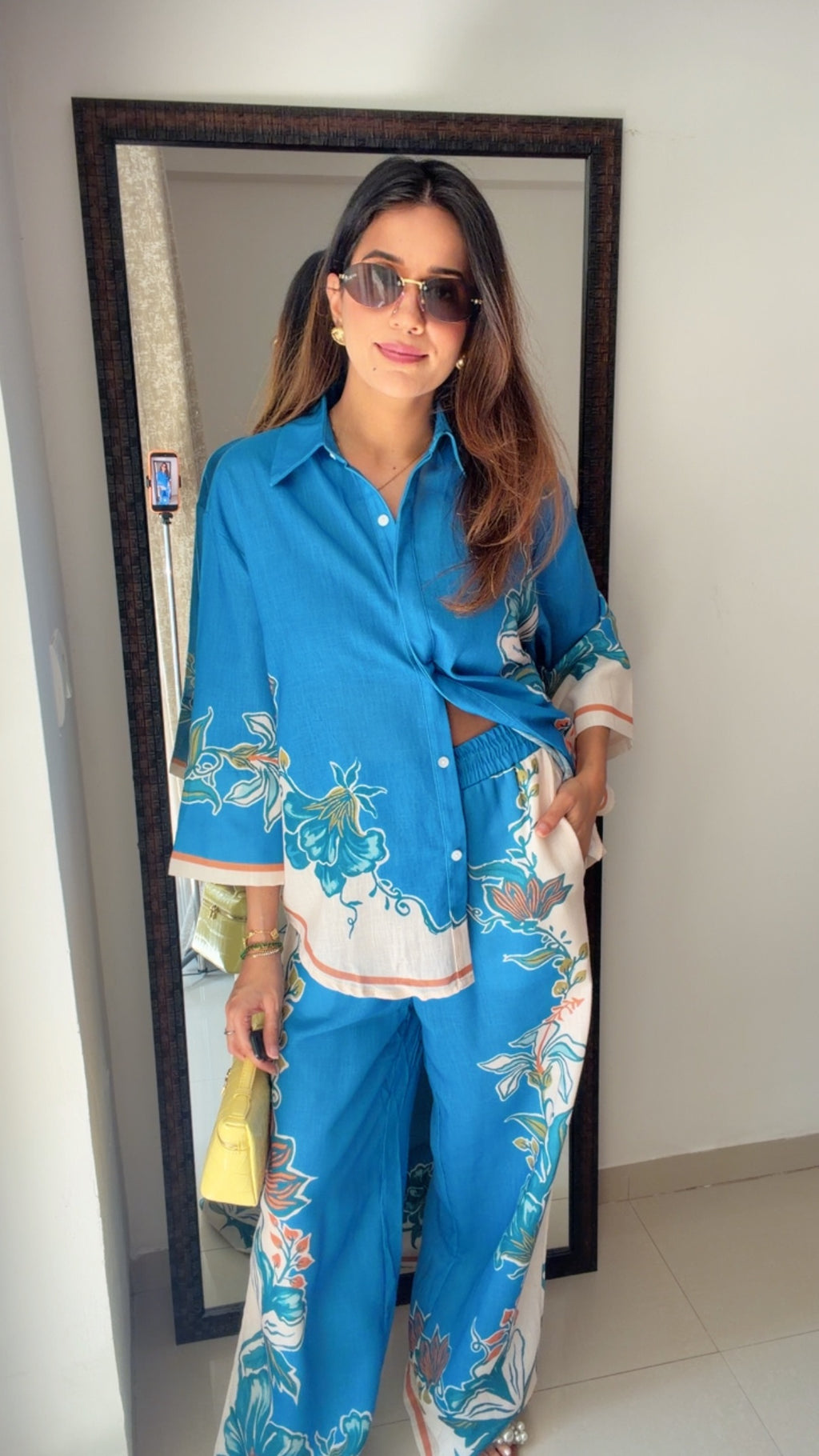 Azure Bloom Resort Co-ord Set