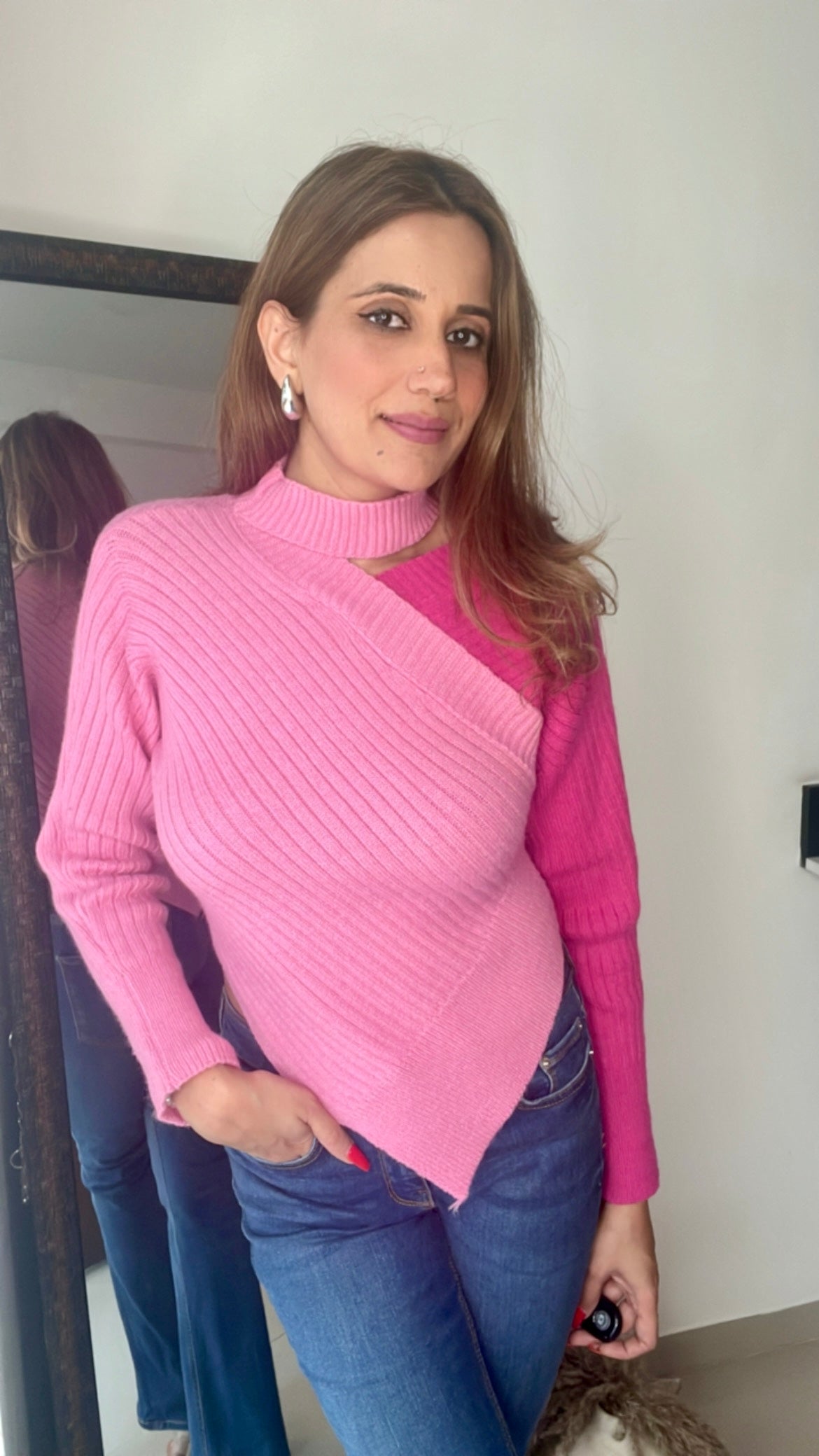 Colorblock Knitted Fall Top