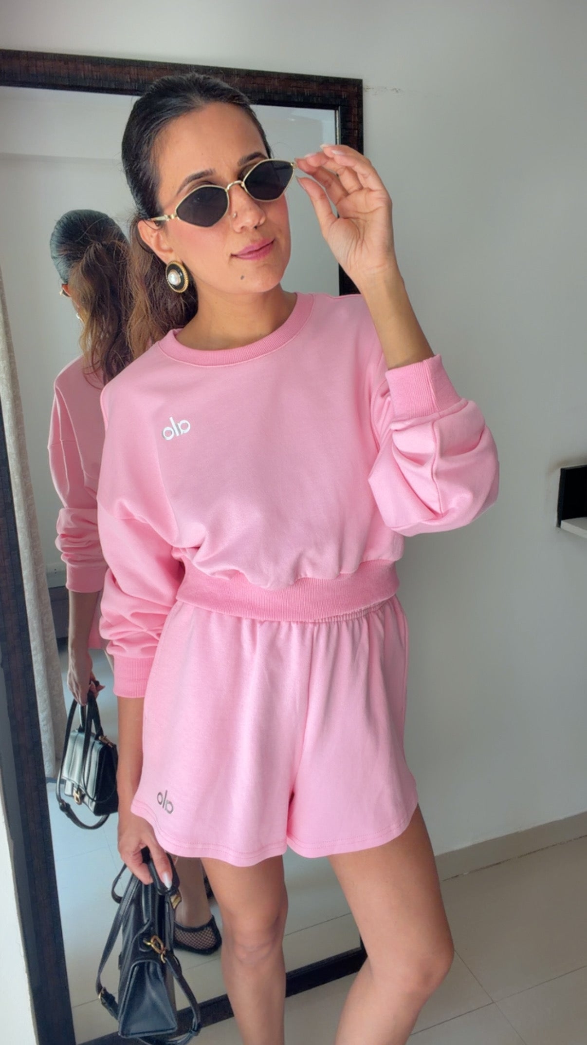 Washed Summer Sweatshirt & Shorts Set