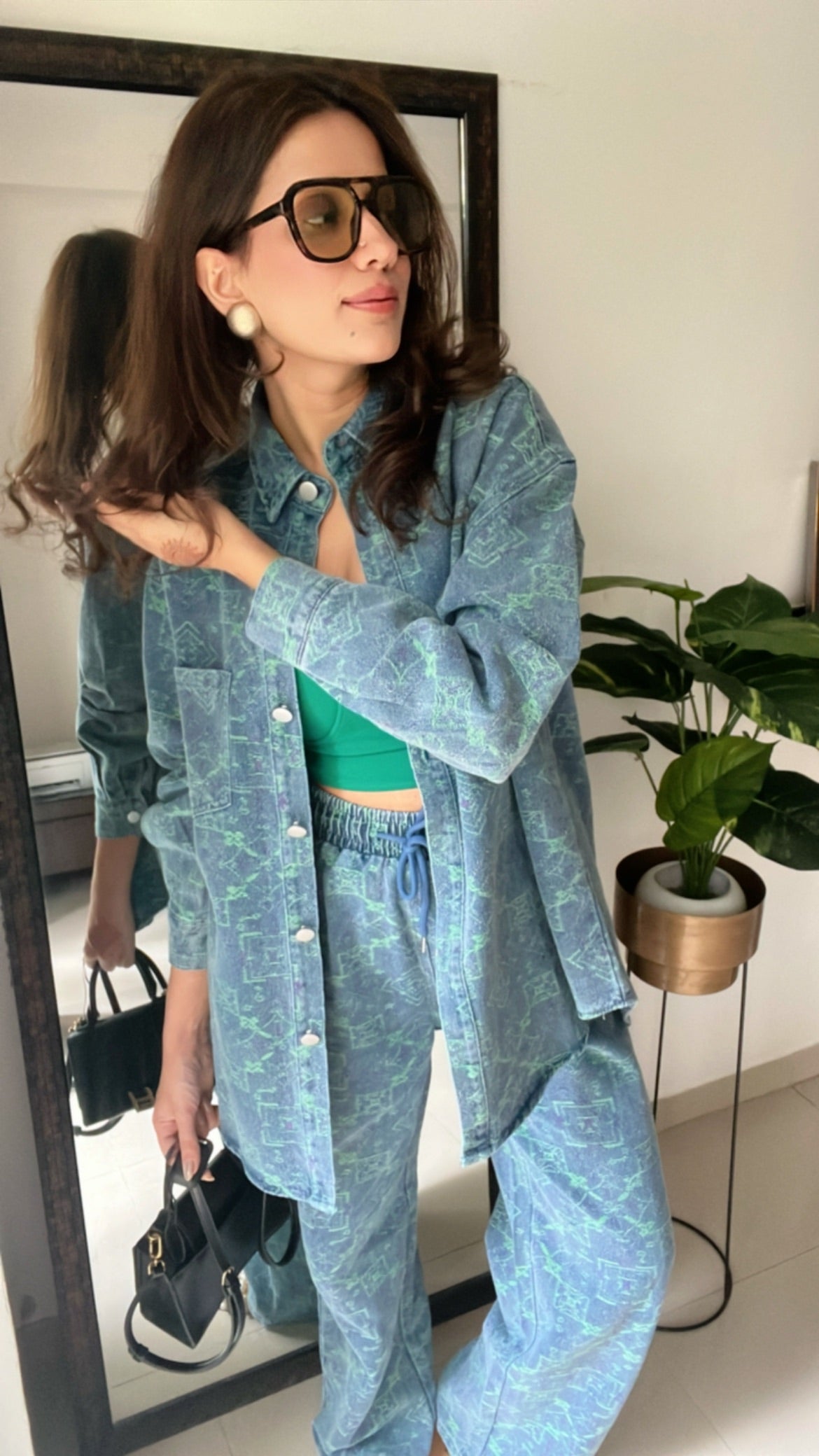 Denim Rustic Shirt and Relaxed Fit Co-ord