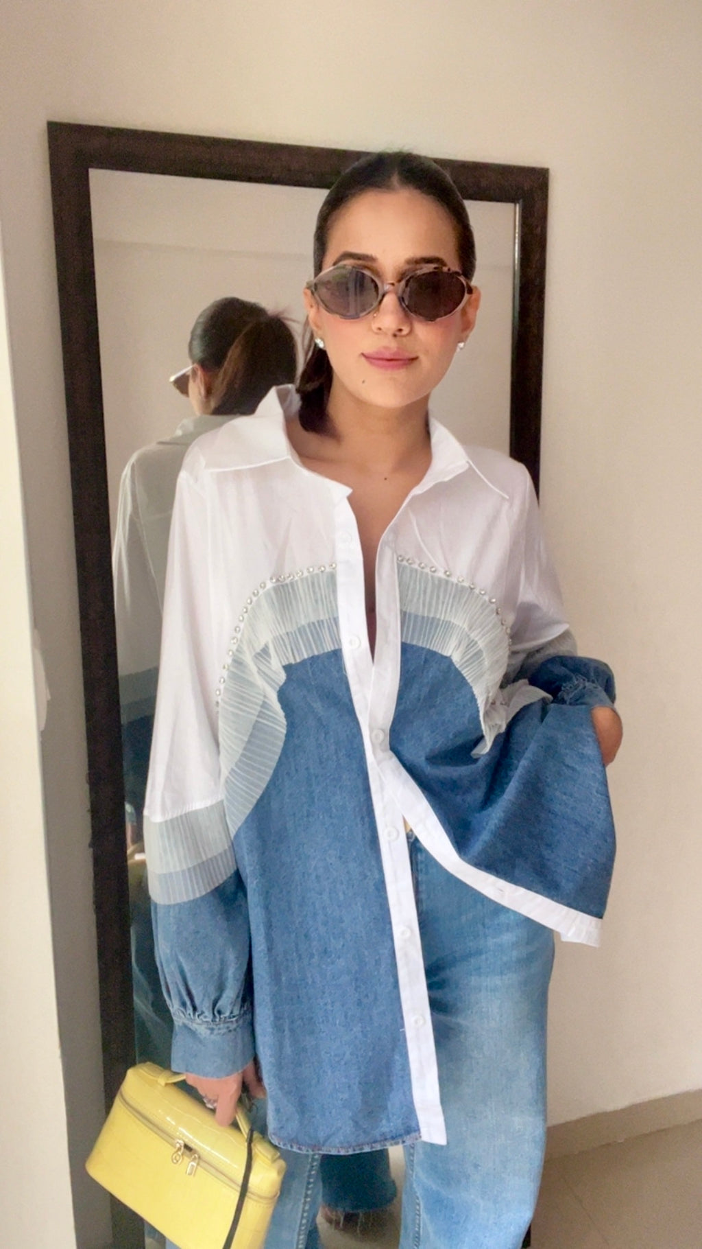 Studded Poplin Shirt