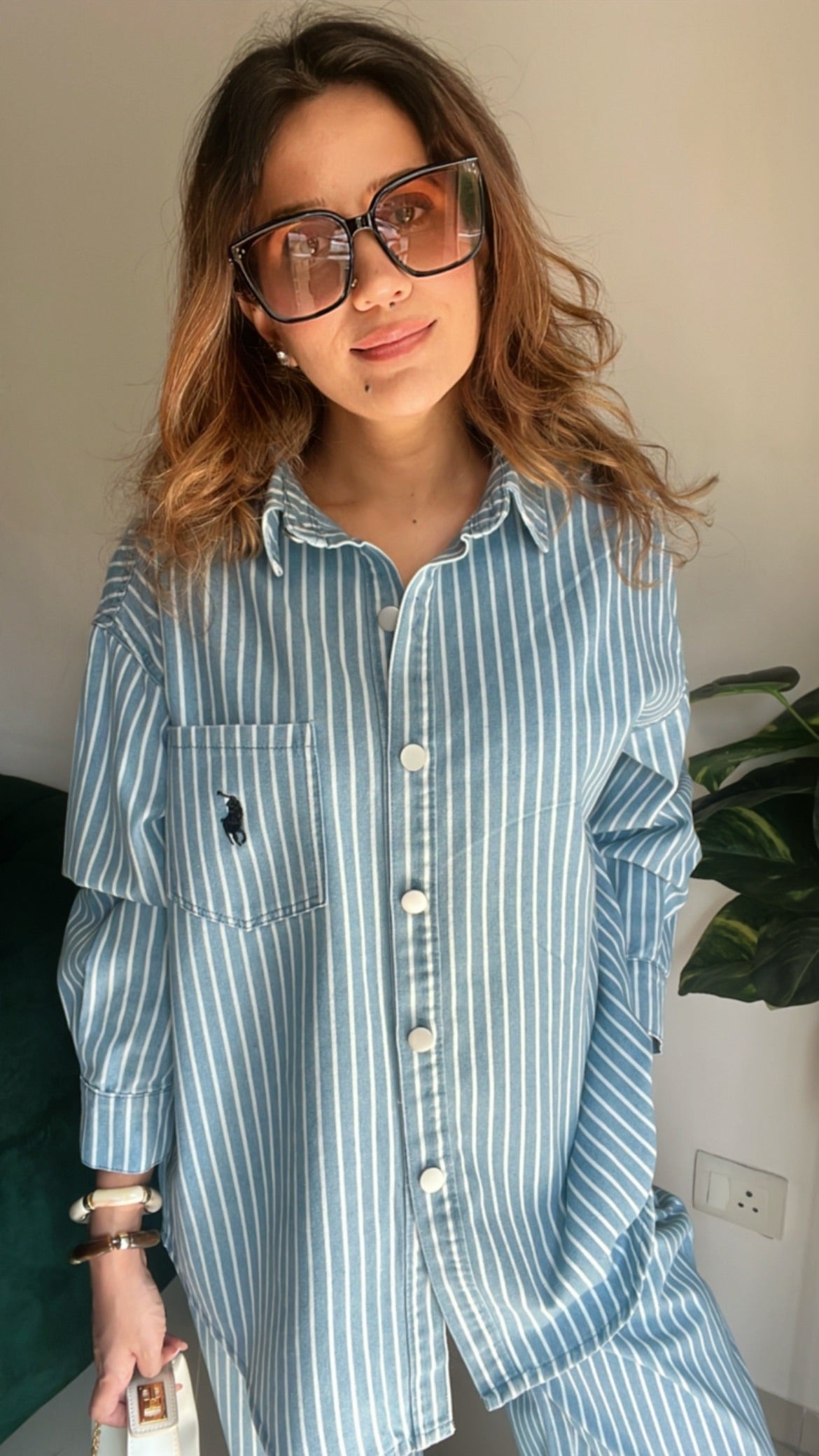 Stripe Denim Co-ord Set