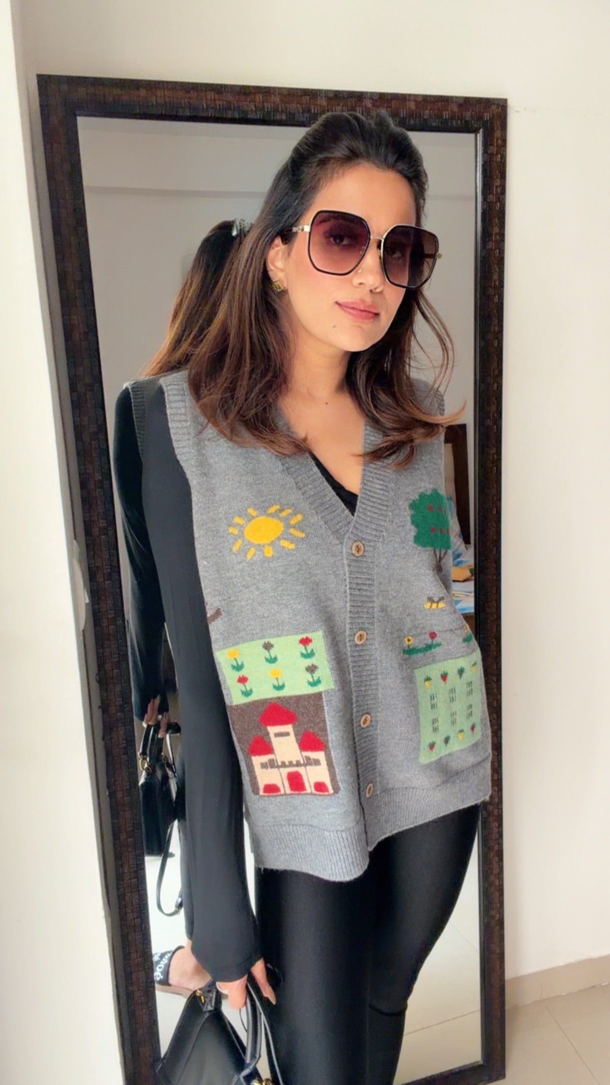 Festive Knit Fall Vest
