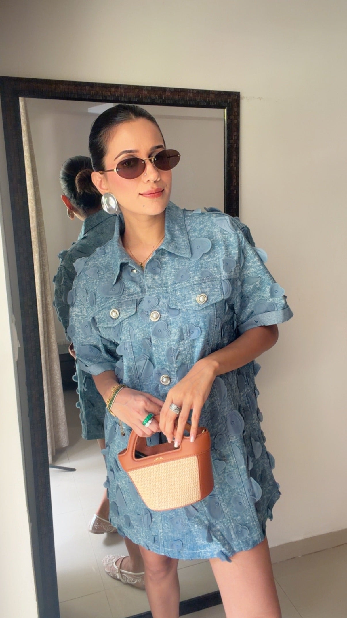Cloud Wash Denim Dress
