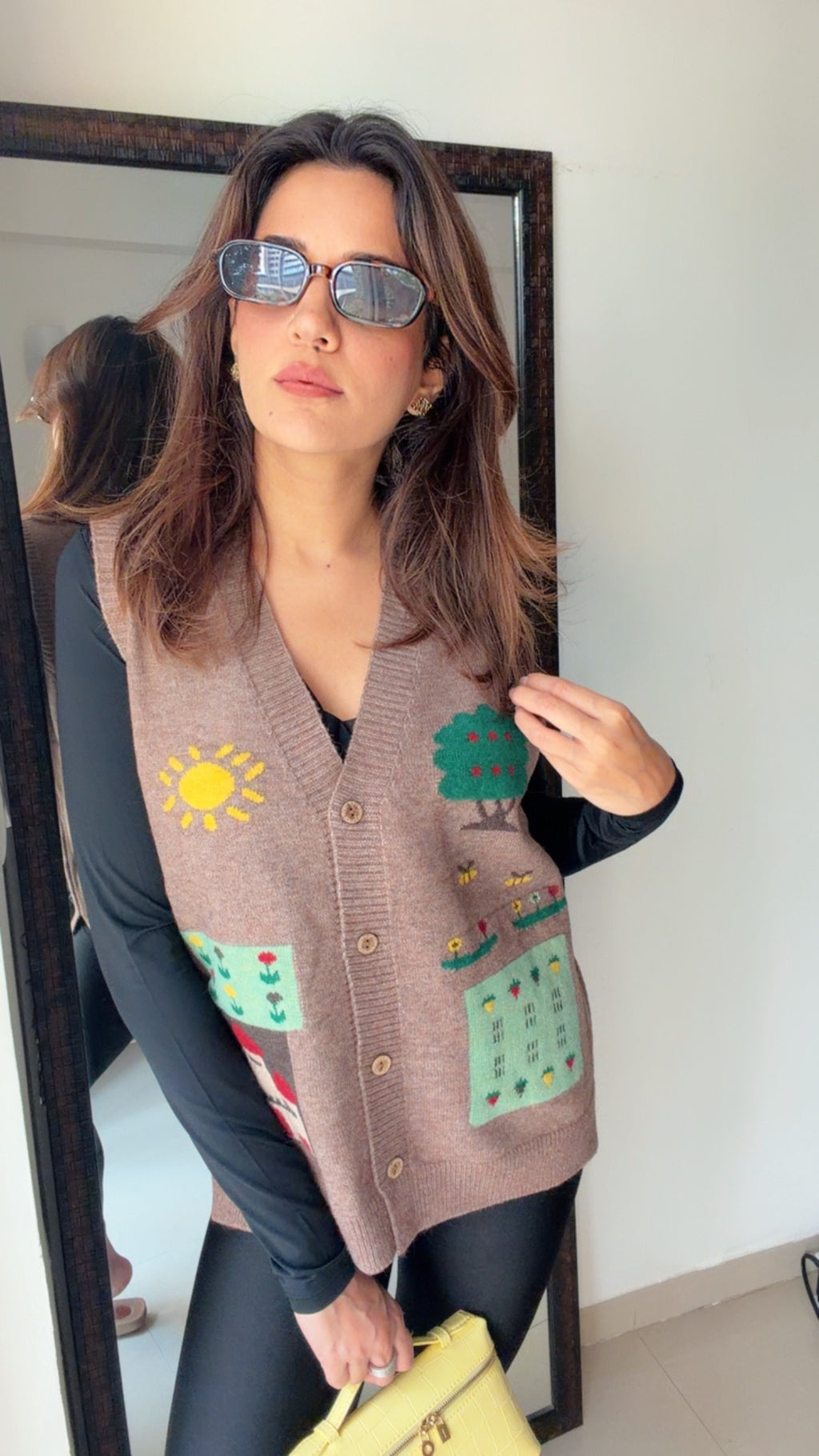 Festive Knit Fall Vest