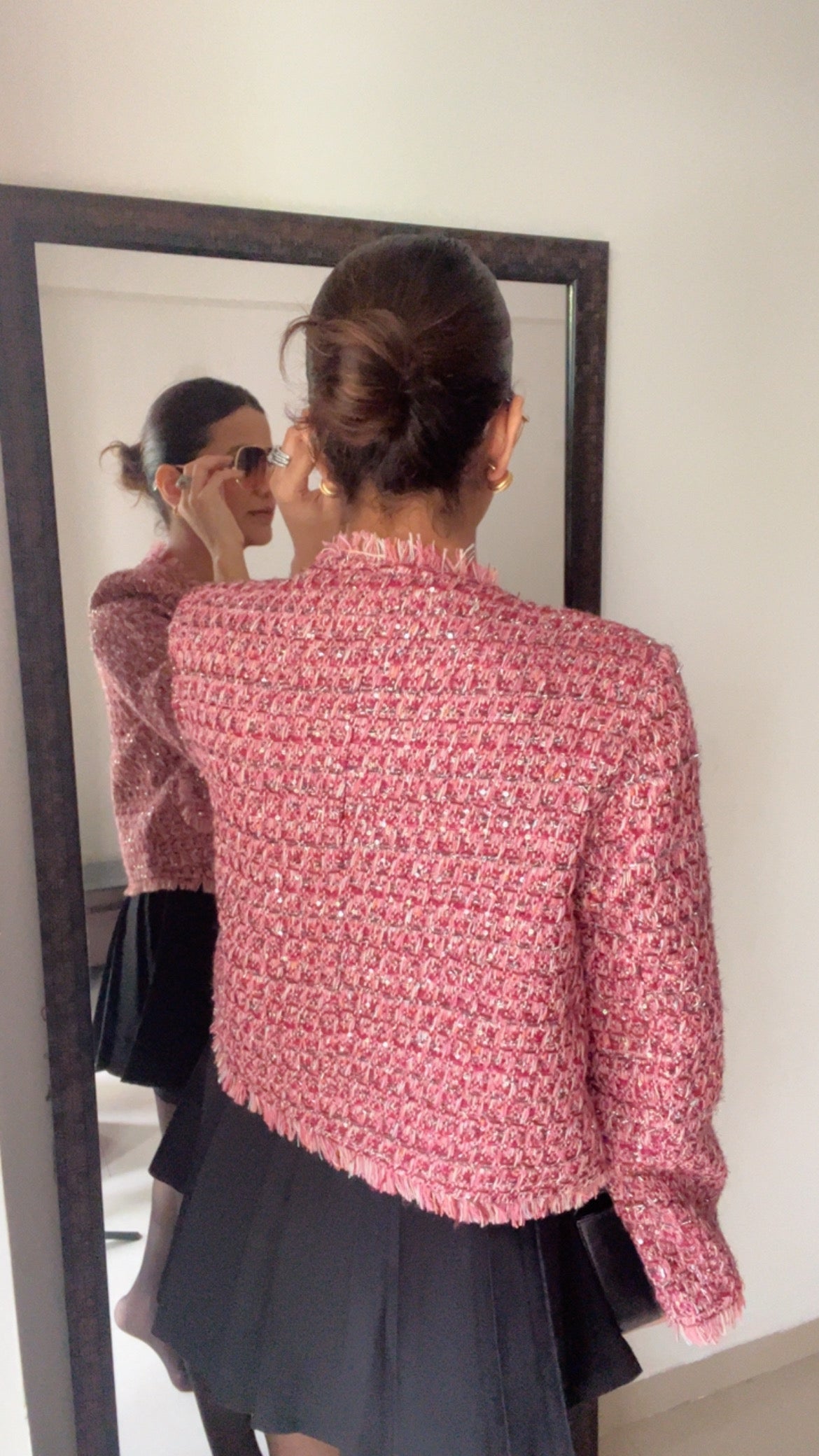 Pink Tweed Fall Jacket