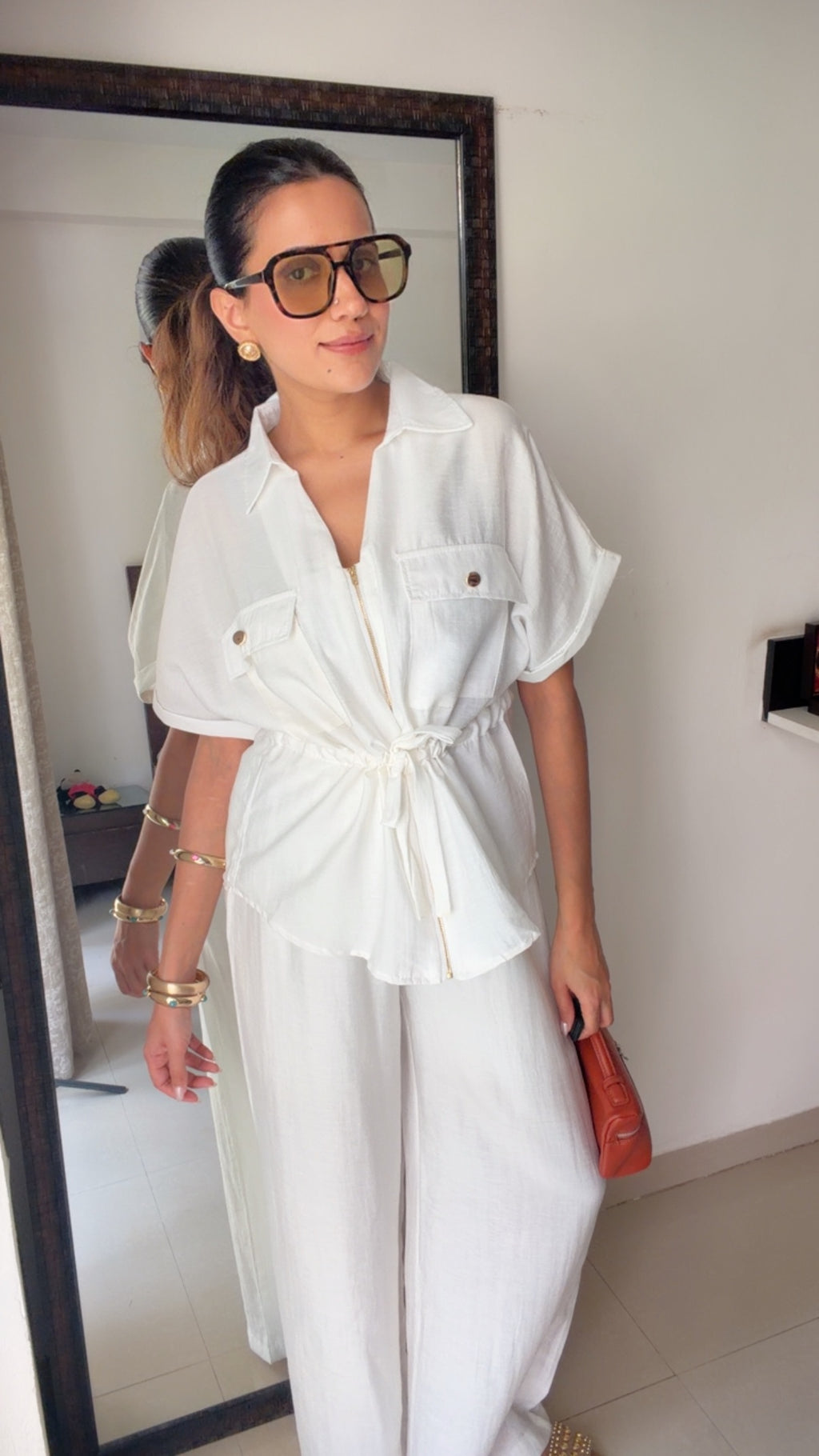 Linen Drawstring Co-ord Set