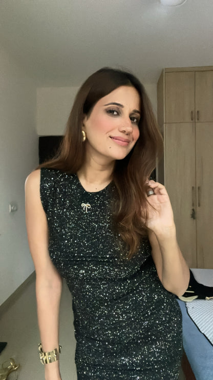 Knit Foil Dress