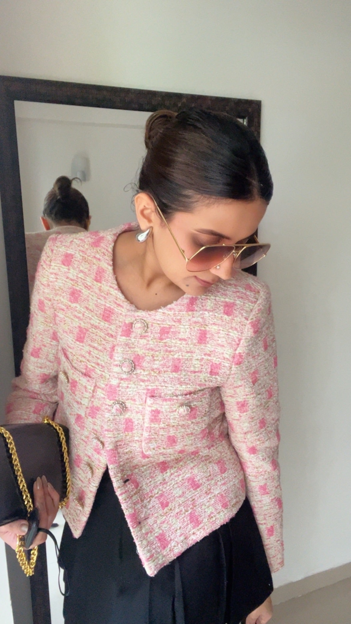 Pink Tweed Fall Jacket