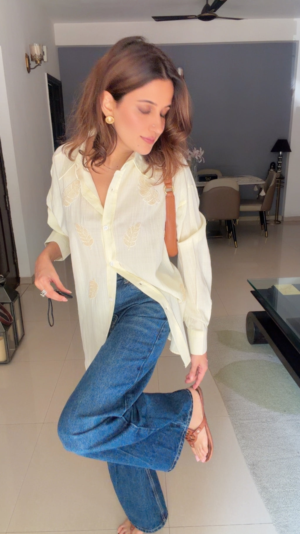 Linen Embroidered Shirt