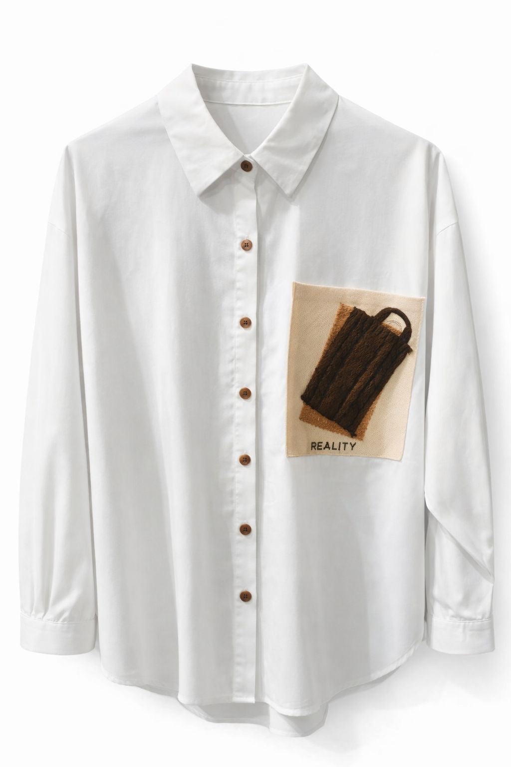 Knit Pocket Poplin Shirt