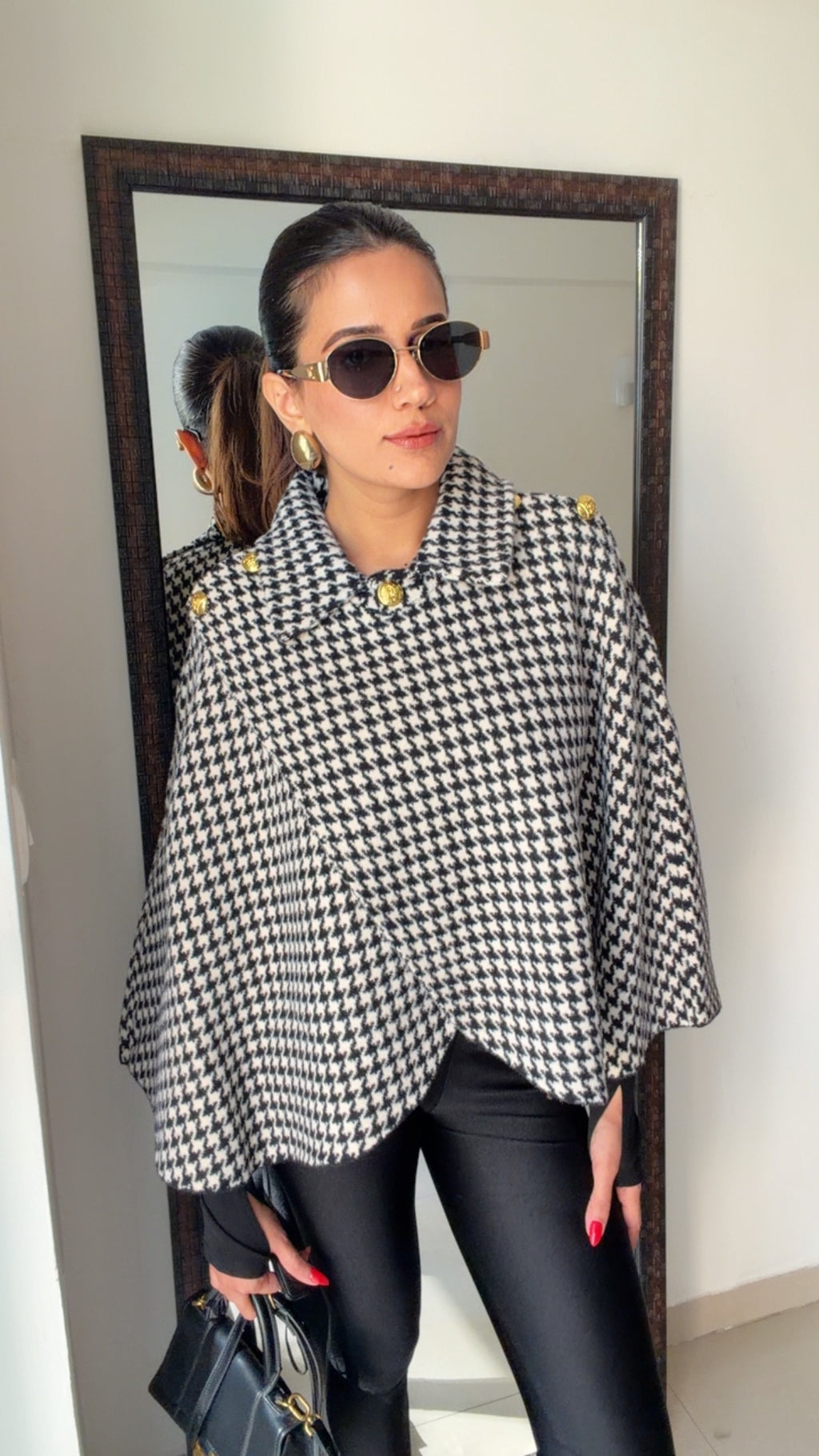 Luxe Woolen Fall Cape Jacket