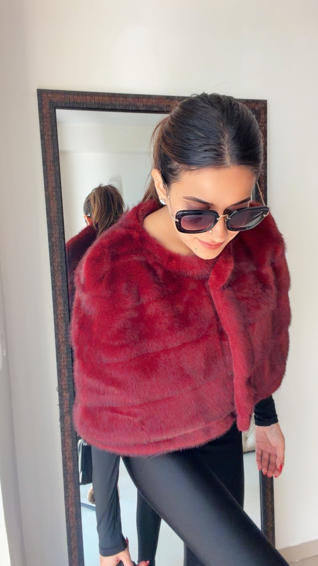 Luxe Faux Fur Fall Cape