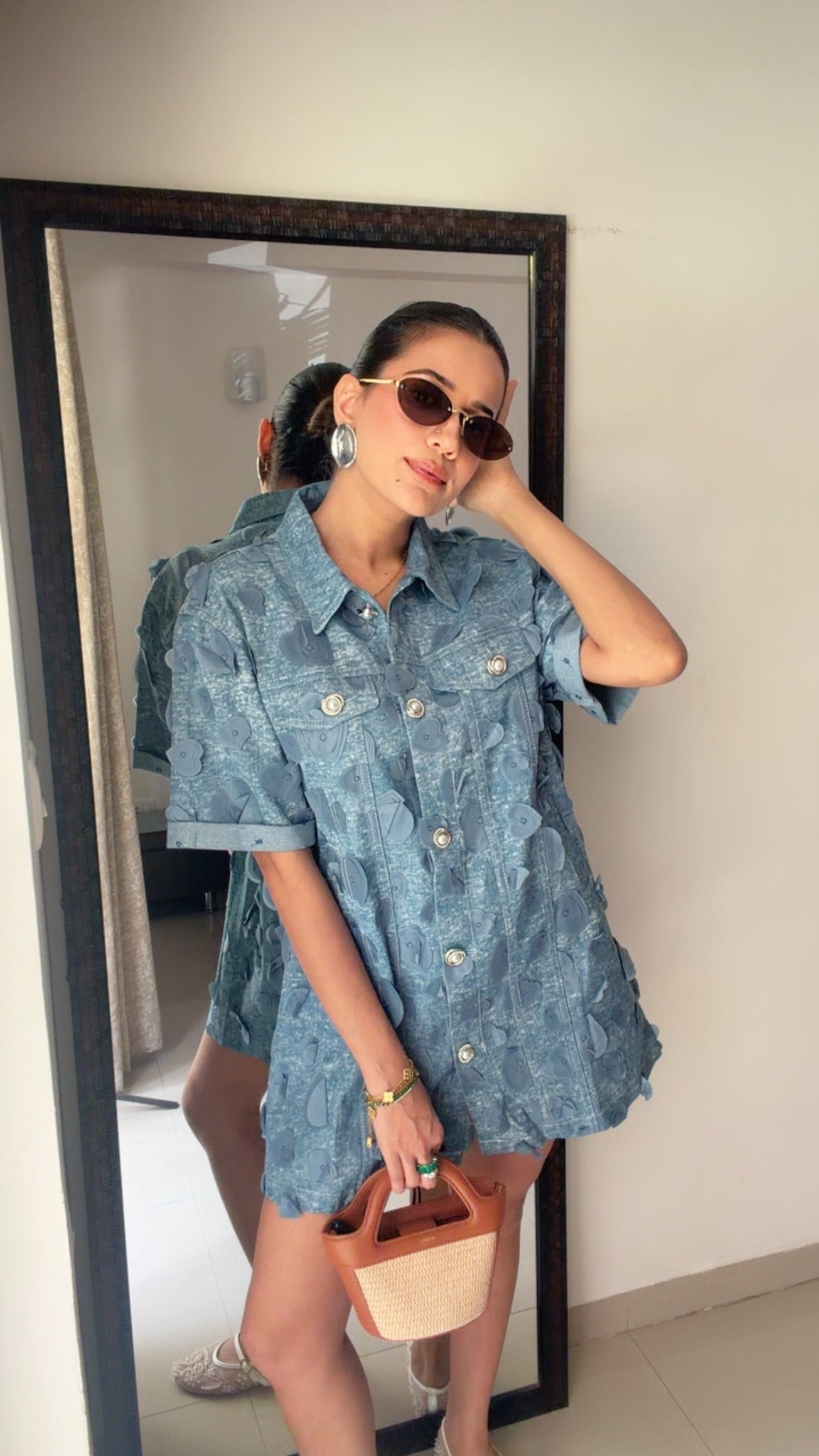 Cloud Wash Denim Dress