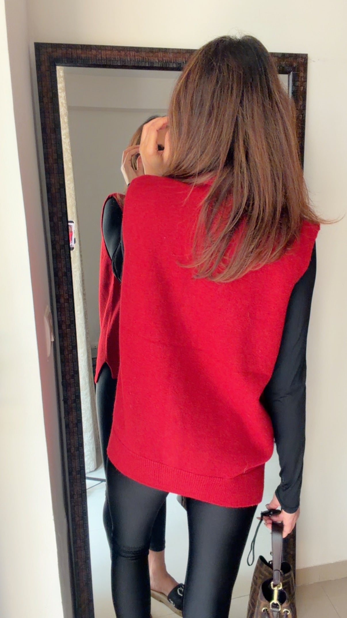 Dual Colored Fall Knit Vest