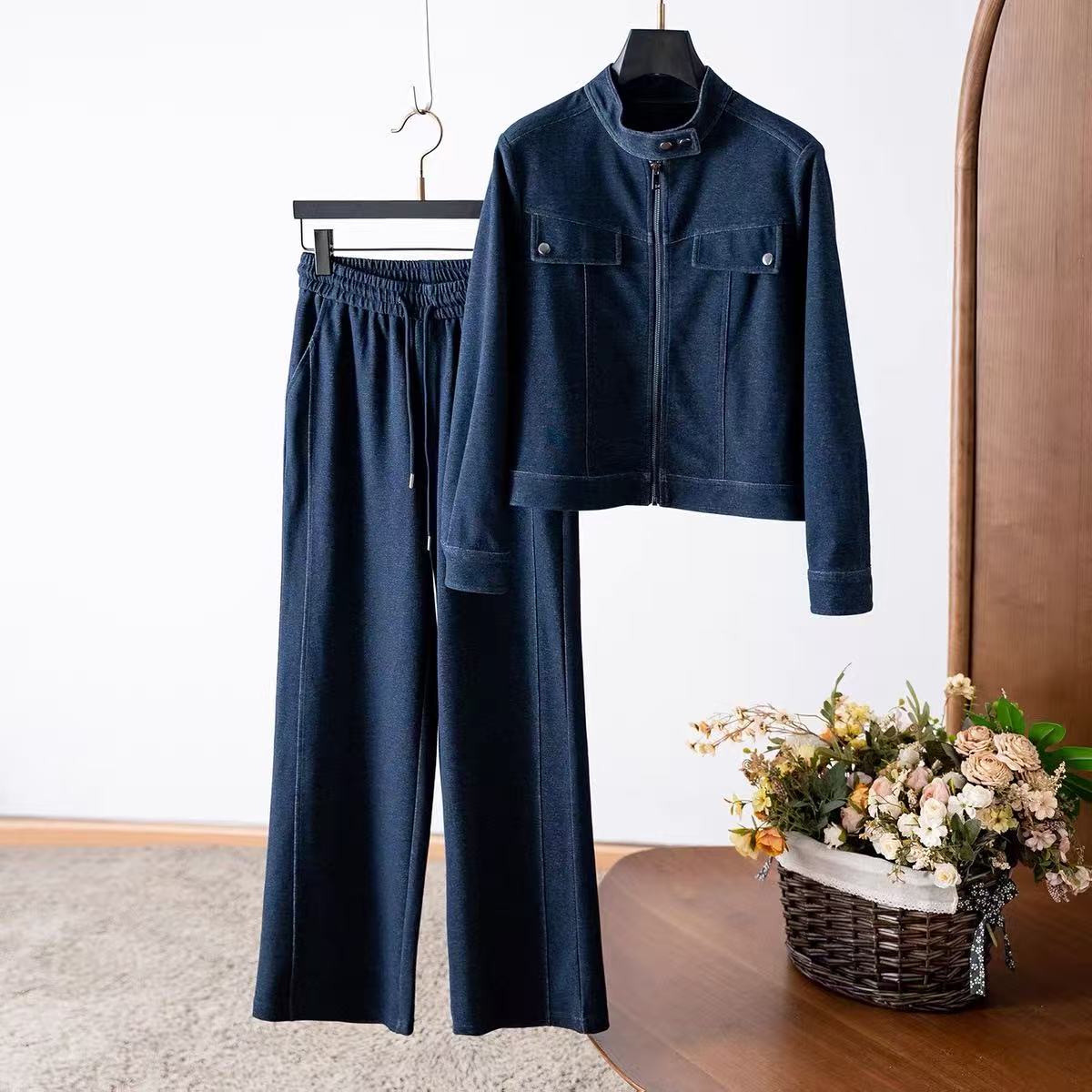 Monotone Denim Fall Lounge Set
