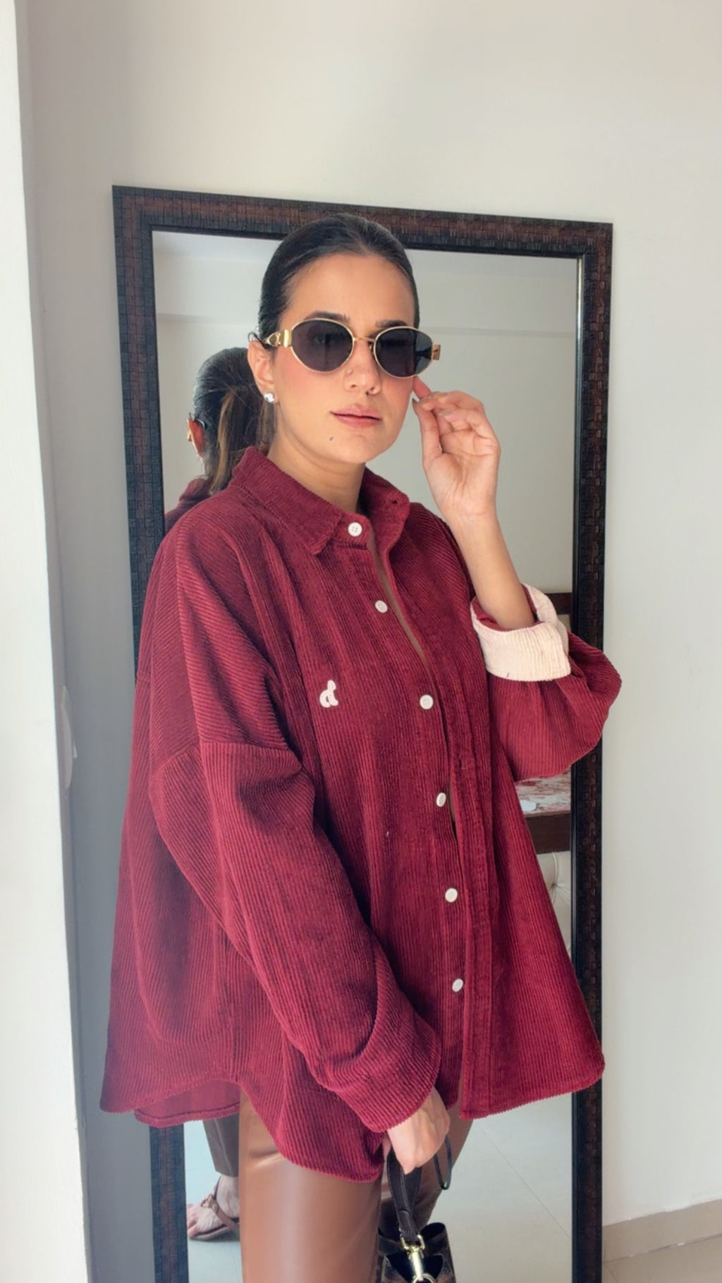 Corduroy Reversible Cuff Fall Shirt